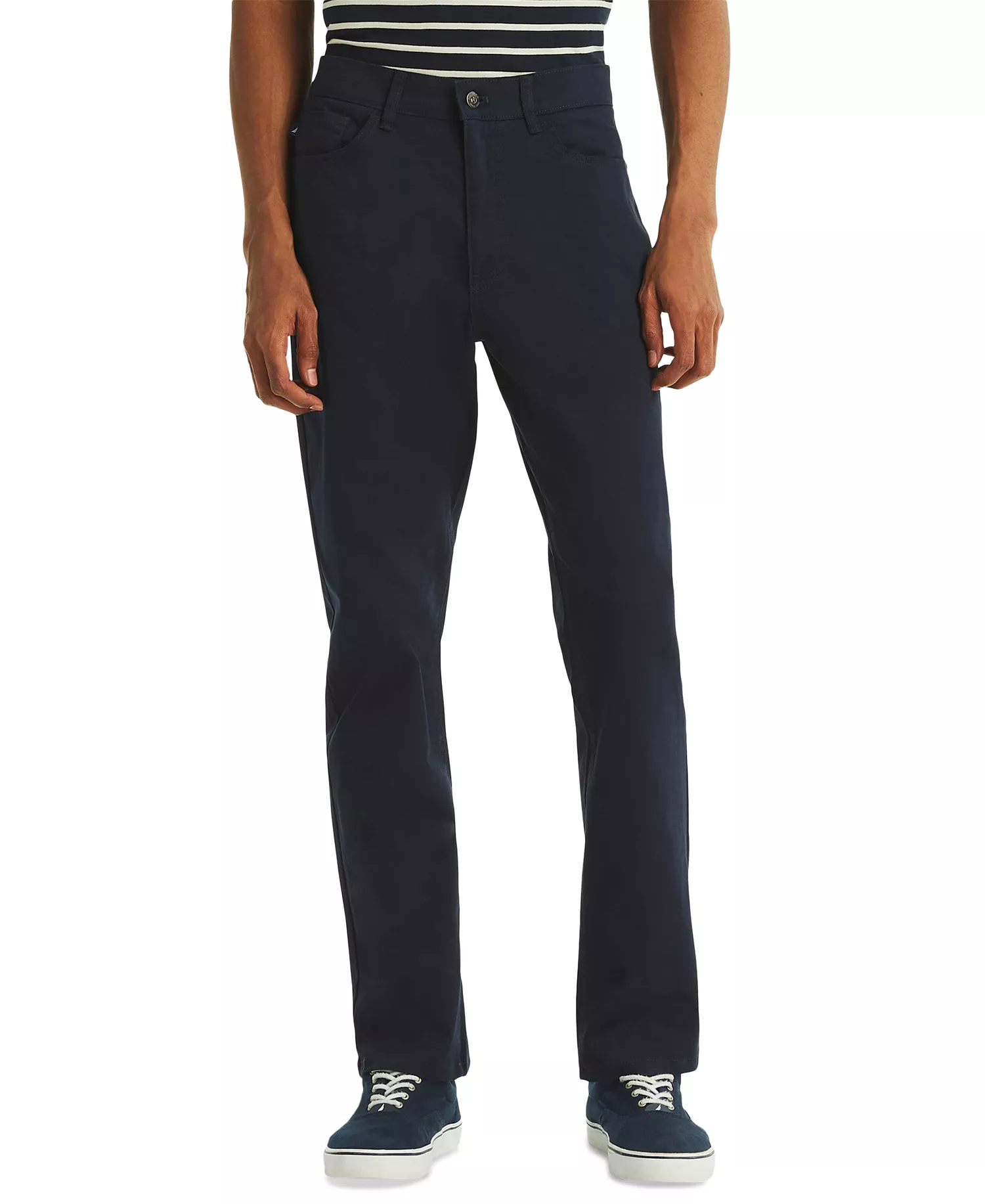 Men's Straight-Fit Stretch 5 Pocket Pants - Dark Blue - 30x30