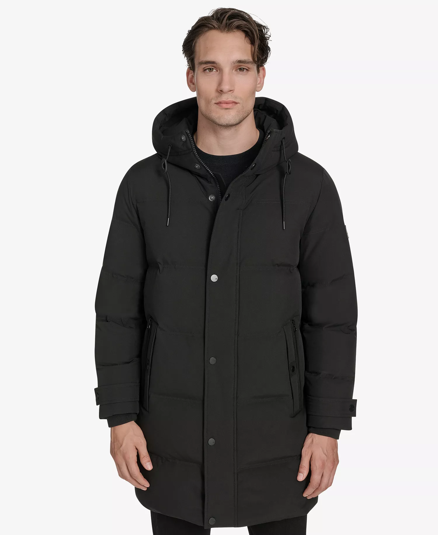 Men's Rummel Core Hooded Stadium Coat - Black - S
