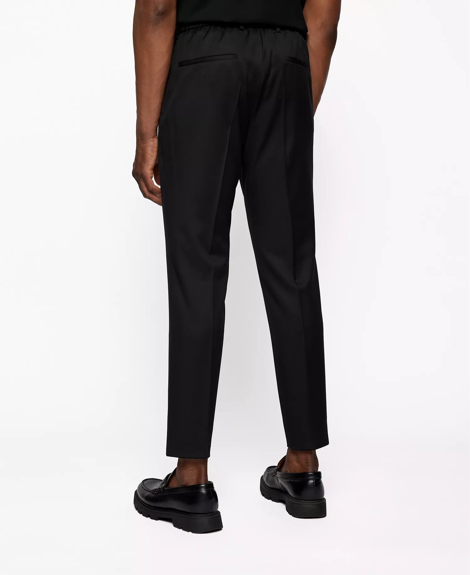 BOSS Men's Drawstring Trousers - Black - 28R