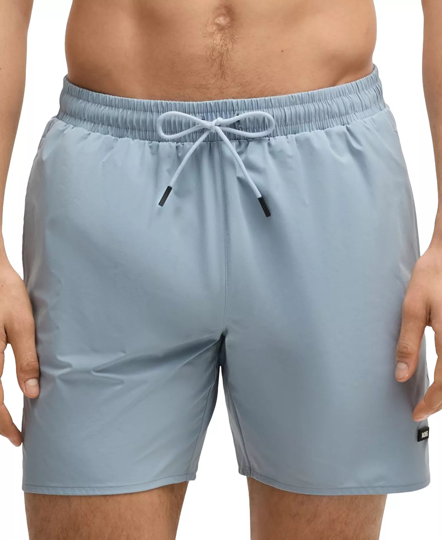 Men's Rubber Logo Badge Swimsuit - Open Blue - L