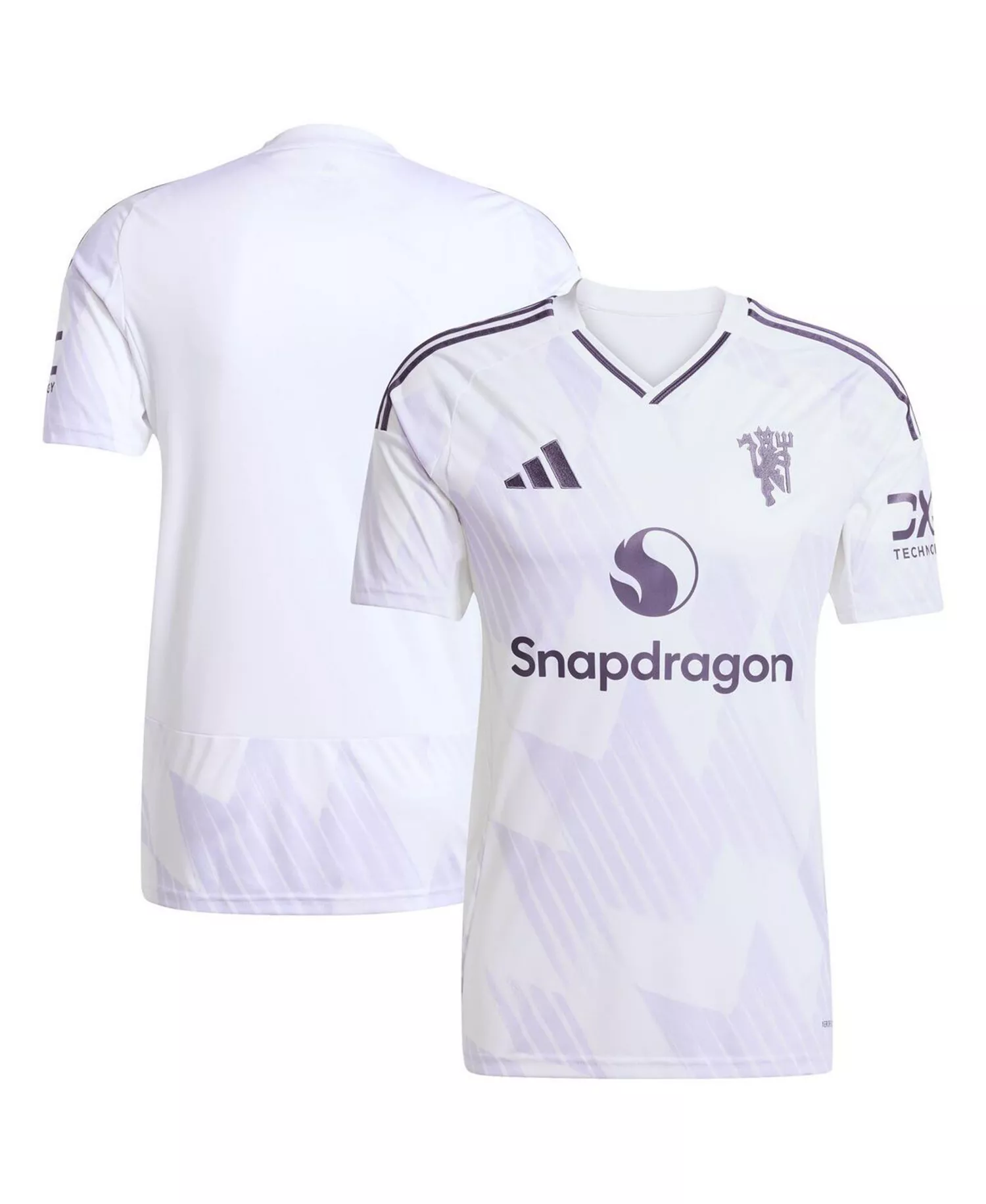 Men's White Manchester United 2025/26 Away Replica Jersey - White - 2XL