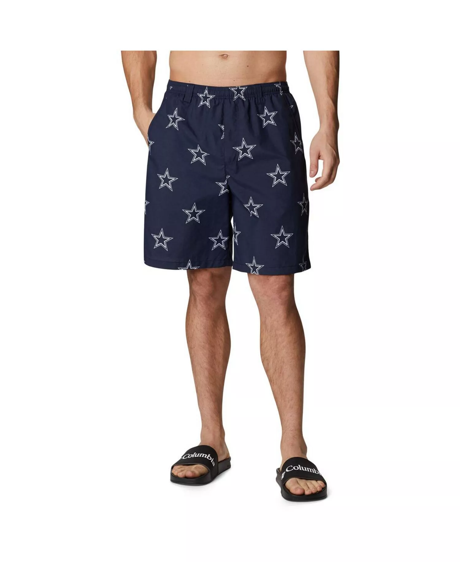Men's Navy Dallas Cowboys Backcast III Printed Shorts - Navy - 2XL