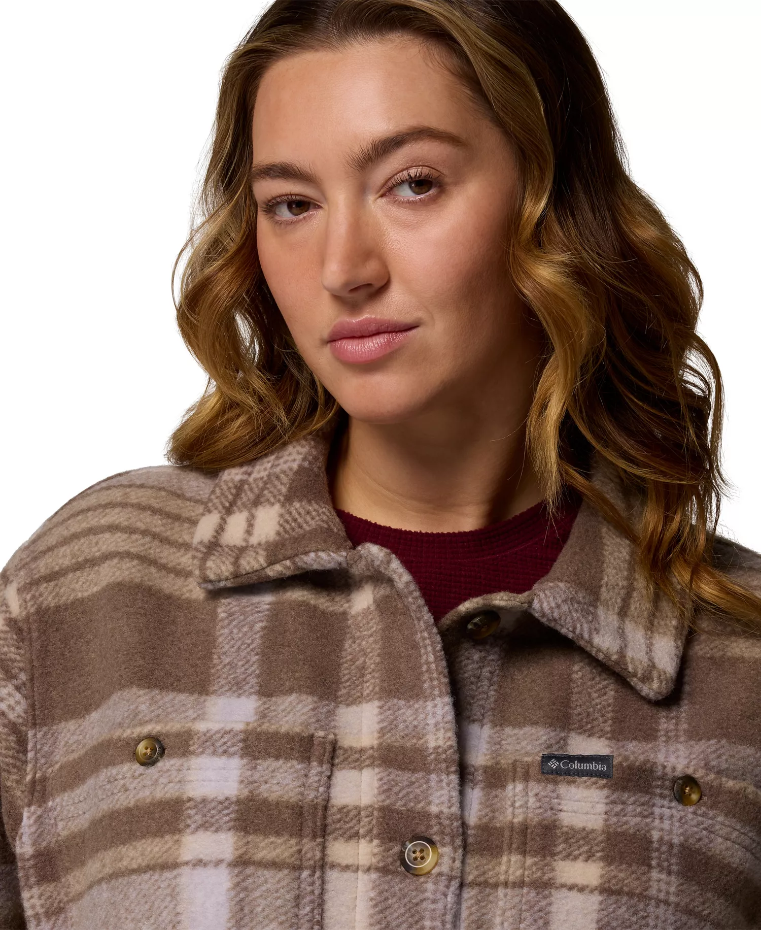 Plus Wildest Venture Long Fleece Coat - Iron Vagabond Plaid - 2X