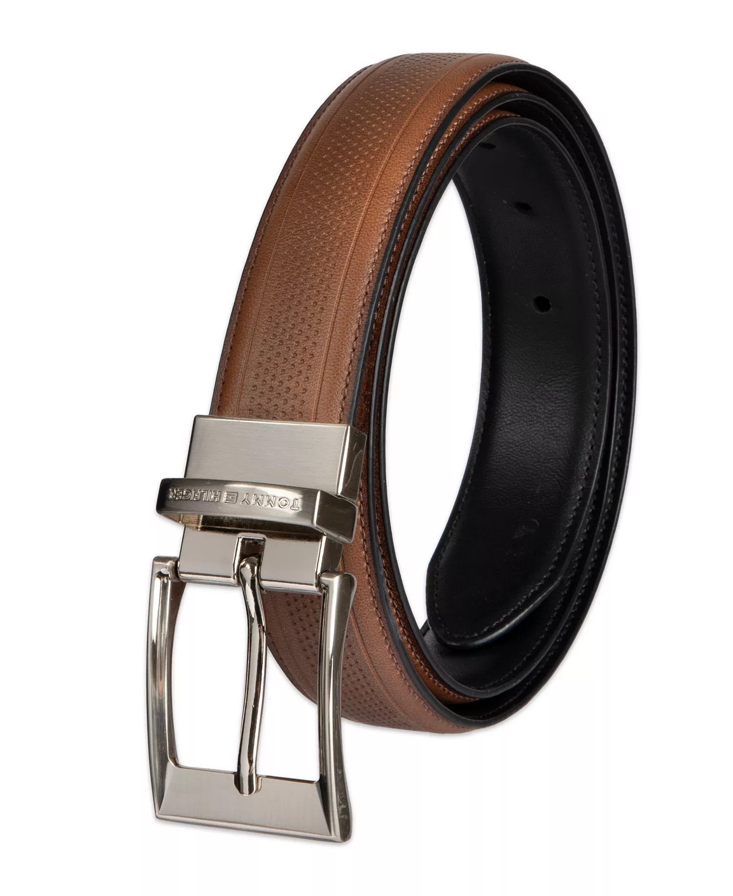 32MM STRETCH BELT - Tan/black - L (38-40)