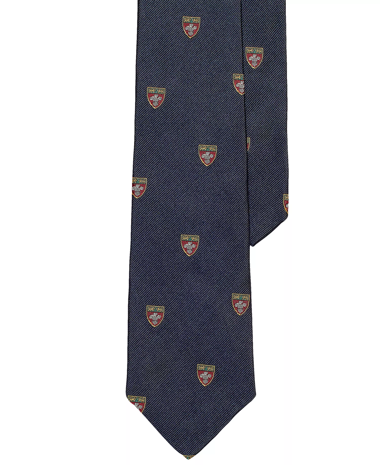 Men's Silk Repp Narrow Club Tie - Navy - No Size