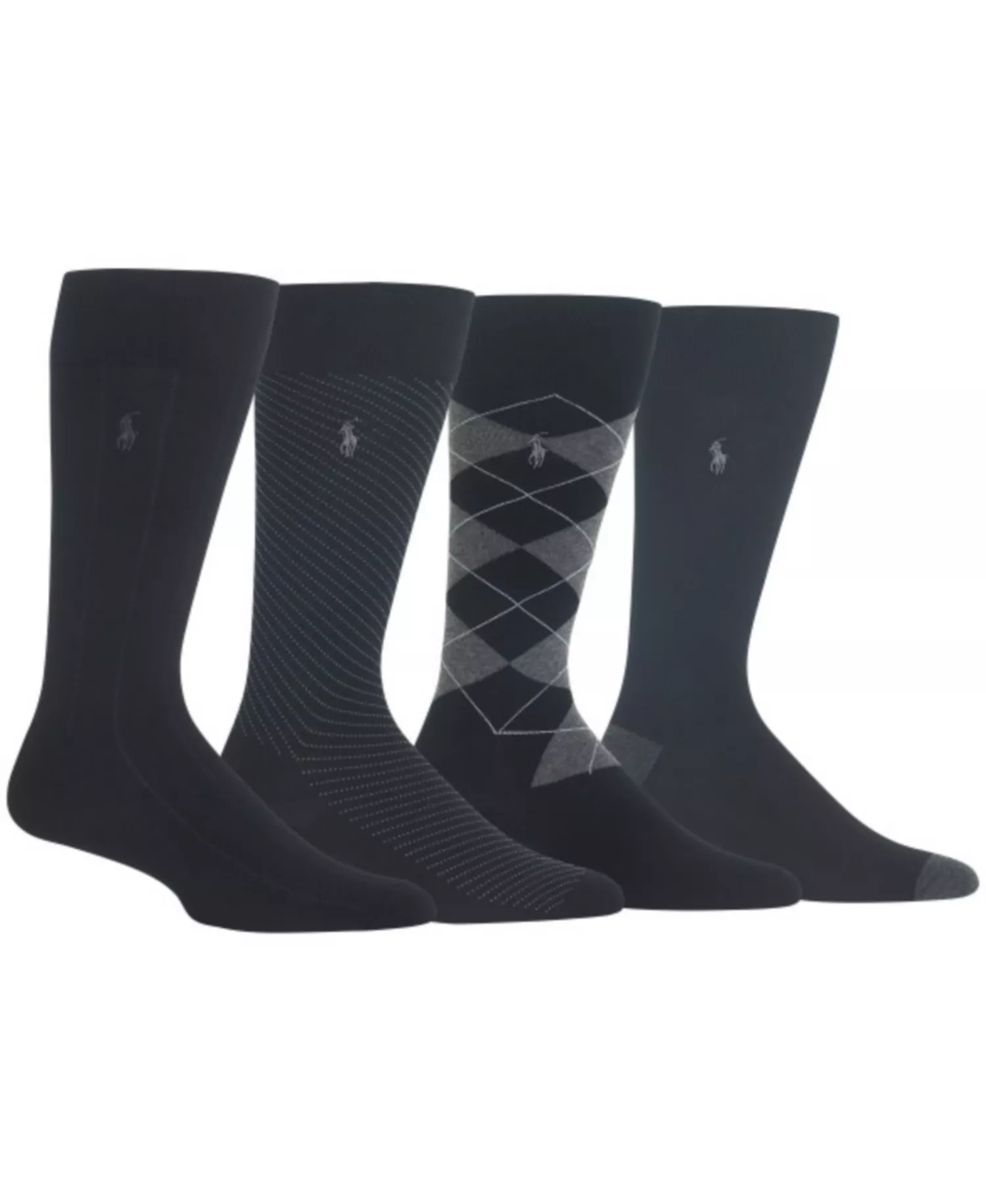 Men's Classic Multi Slack 4-Pack - Black - 10-13
