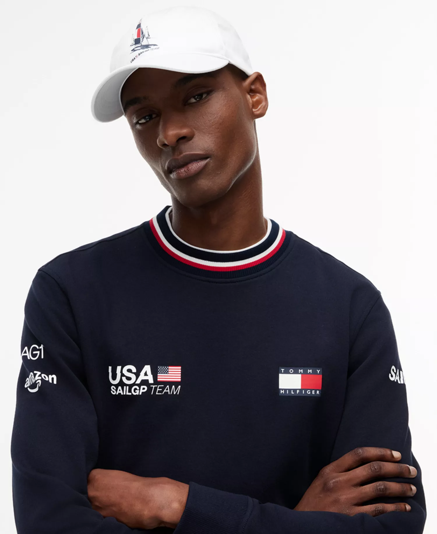 x U.S. SailGP Men's Replica Crewneck - Desert Sky - L