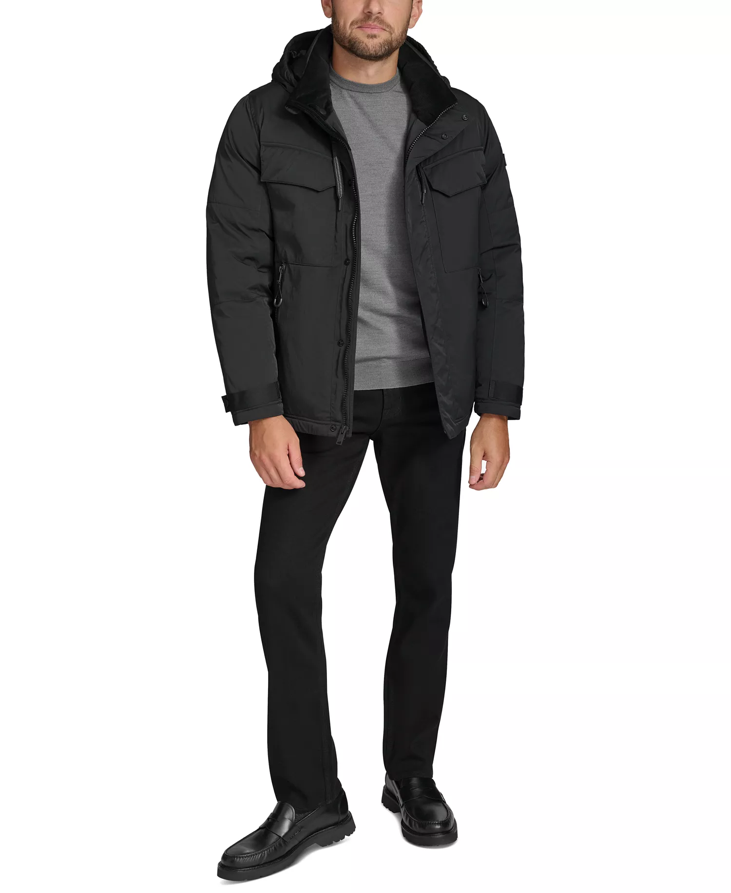 Men's Gawler Puffer Jacket - Black - 2XL