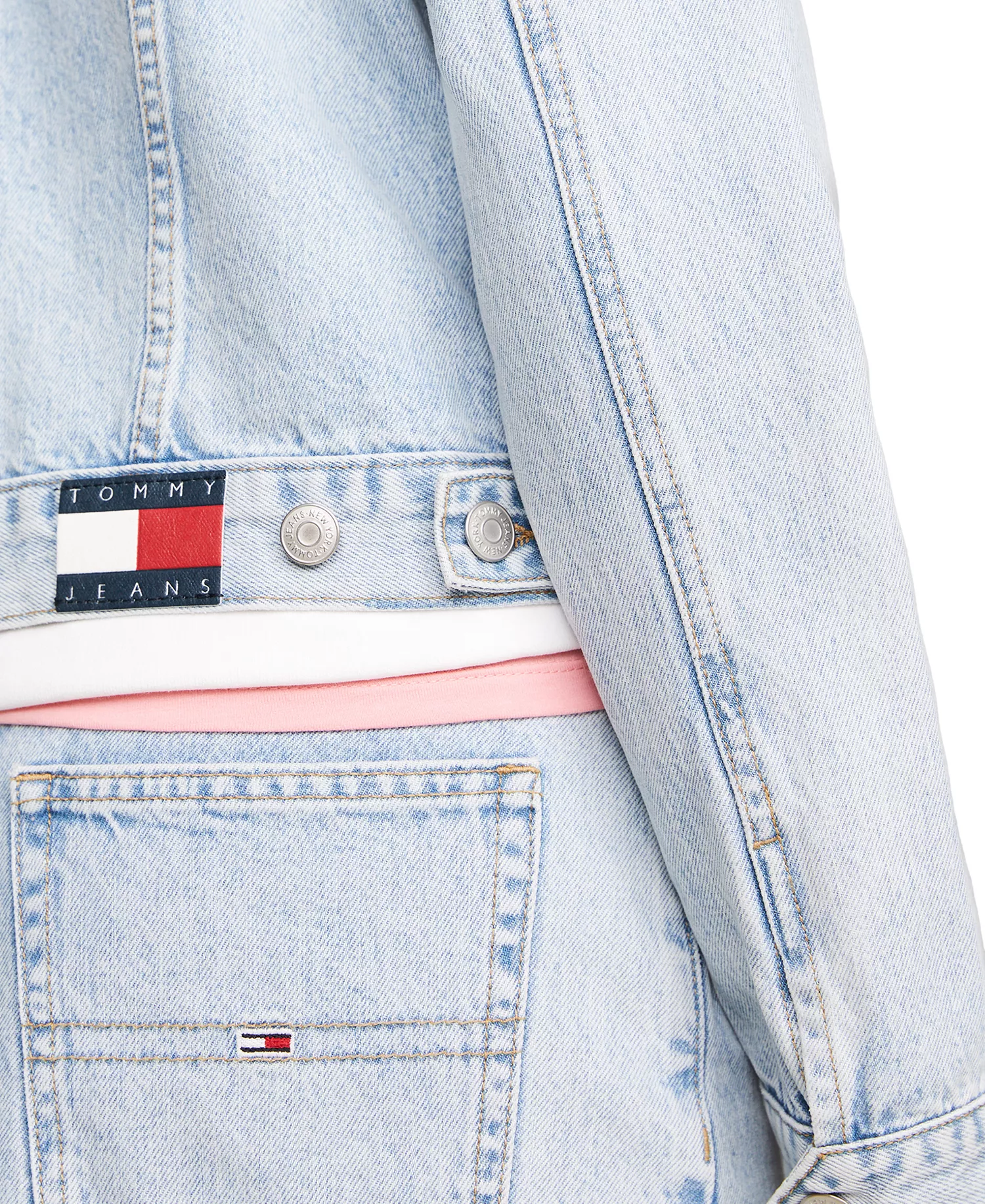 Women's Izzie Slim-Fit Distressed Denim Jacket - Denim Light - XL