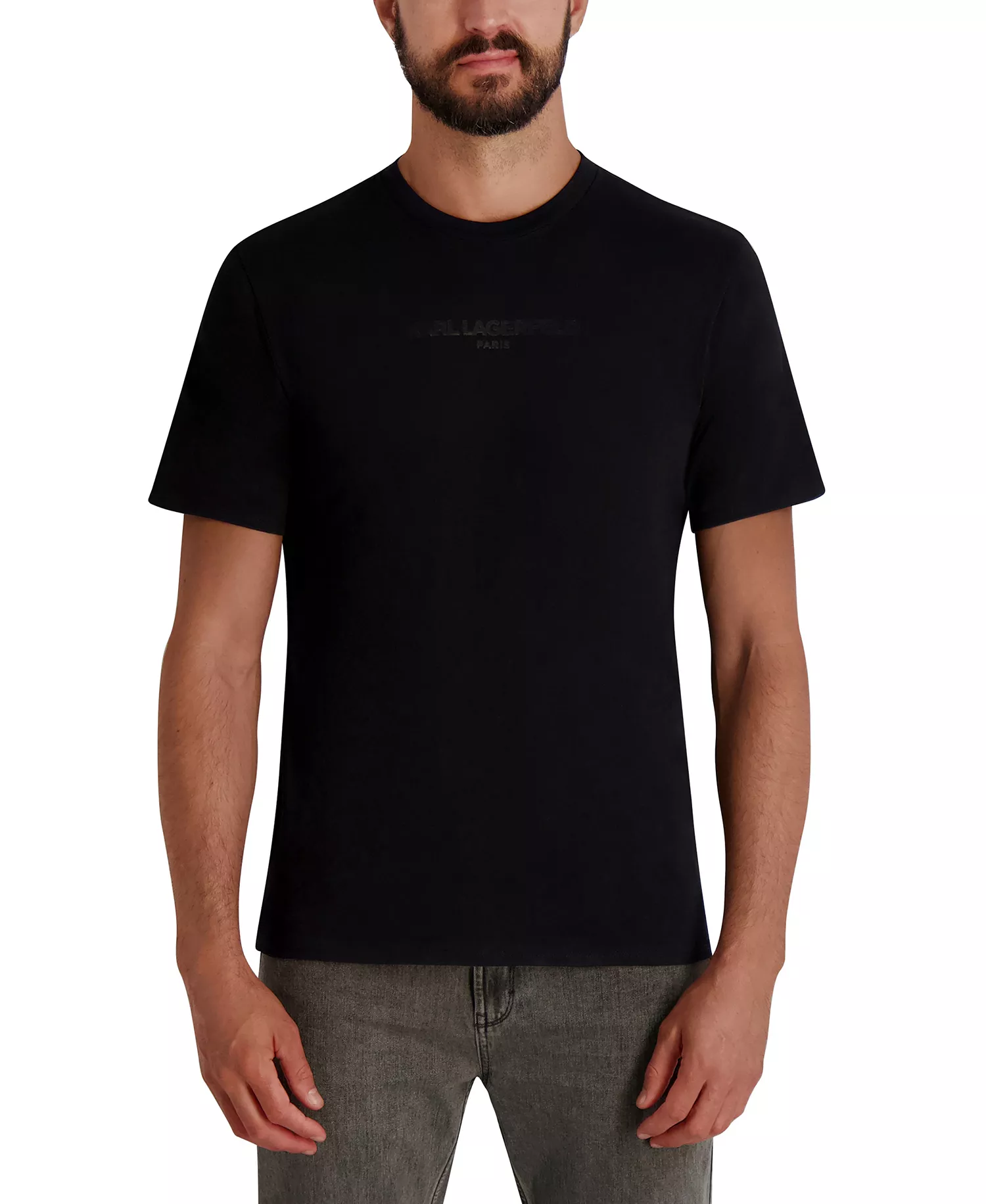 Men's Short Sleeve Crewneck Logo T-Shirt - Black - 2XL