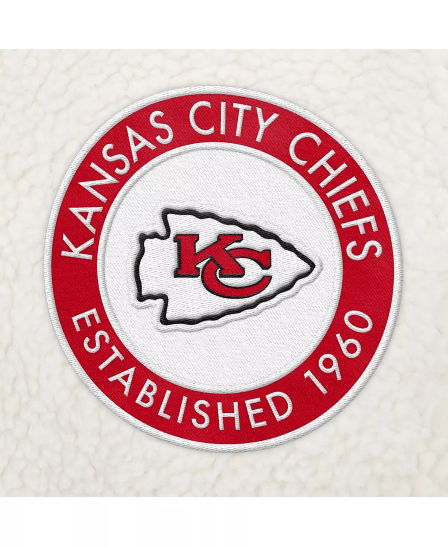 Men's Cream Kansas City Chiefs Jordan Sherpa Quarter-Zip Sweatshirt - Cream - 2XL