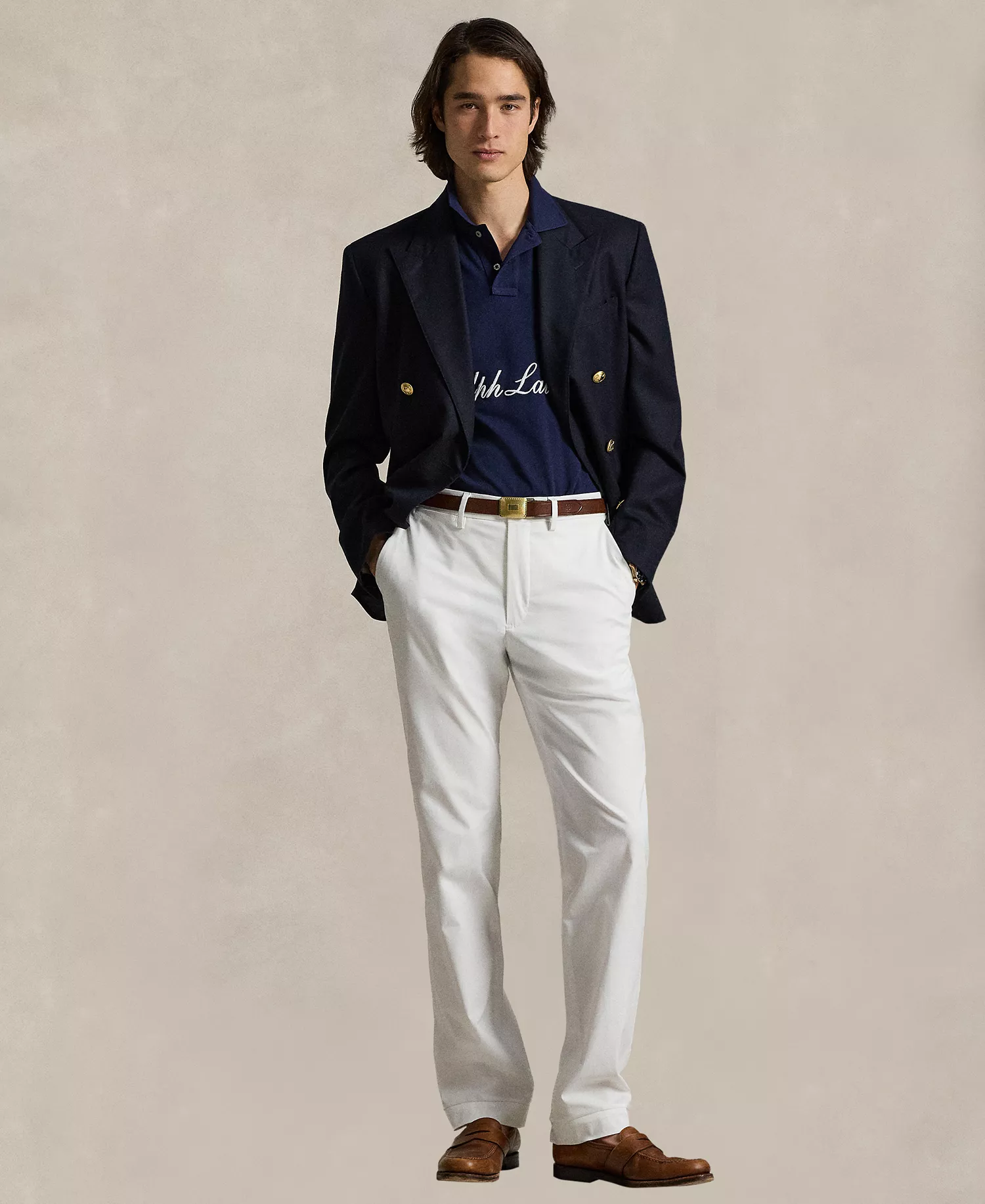 Men's Custom Slim-Fit Polo Shirt - Cruise Navy - 2XL