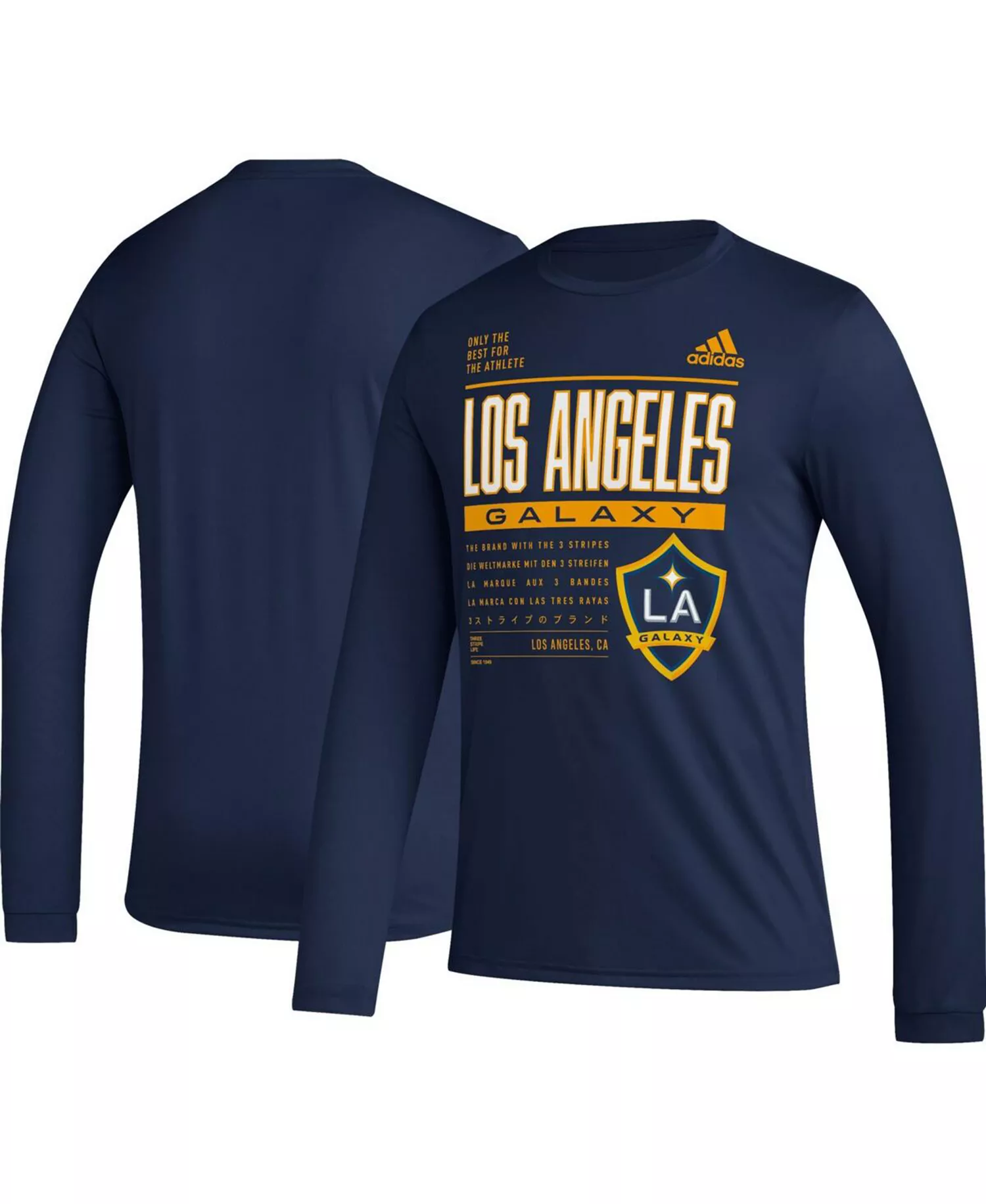Men's Navy LA Galaxy Club DNA Long Sleeve T-shirt - Navy - L