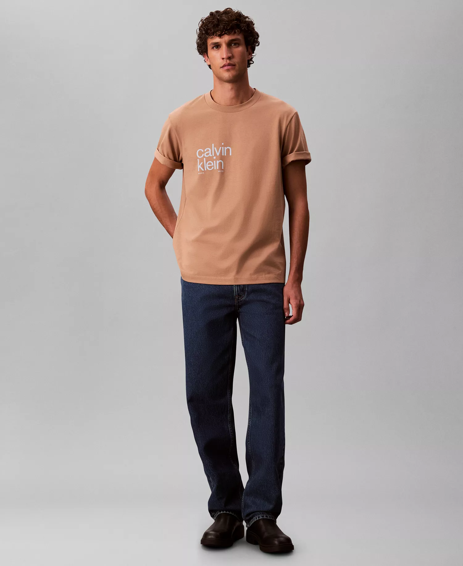 Men's Circle Graphic Relaxed Fit T-Shirt - Stone Henge - 2XL