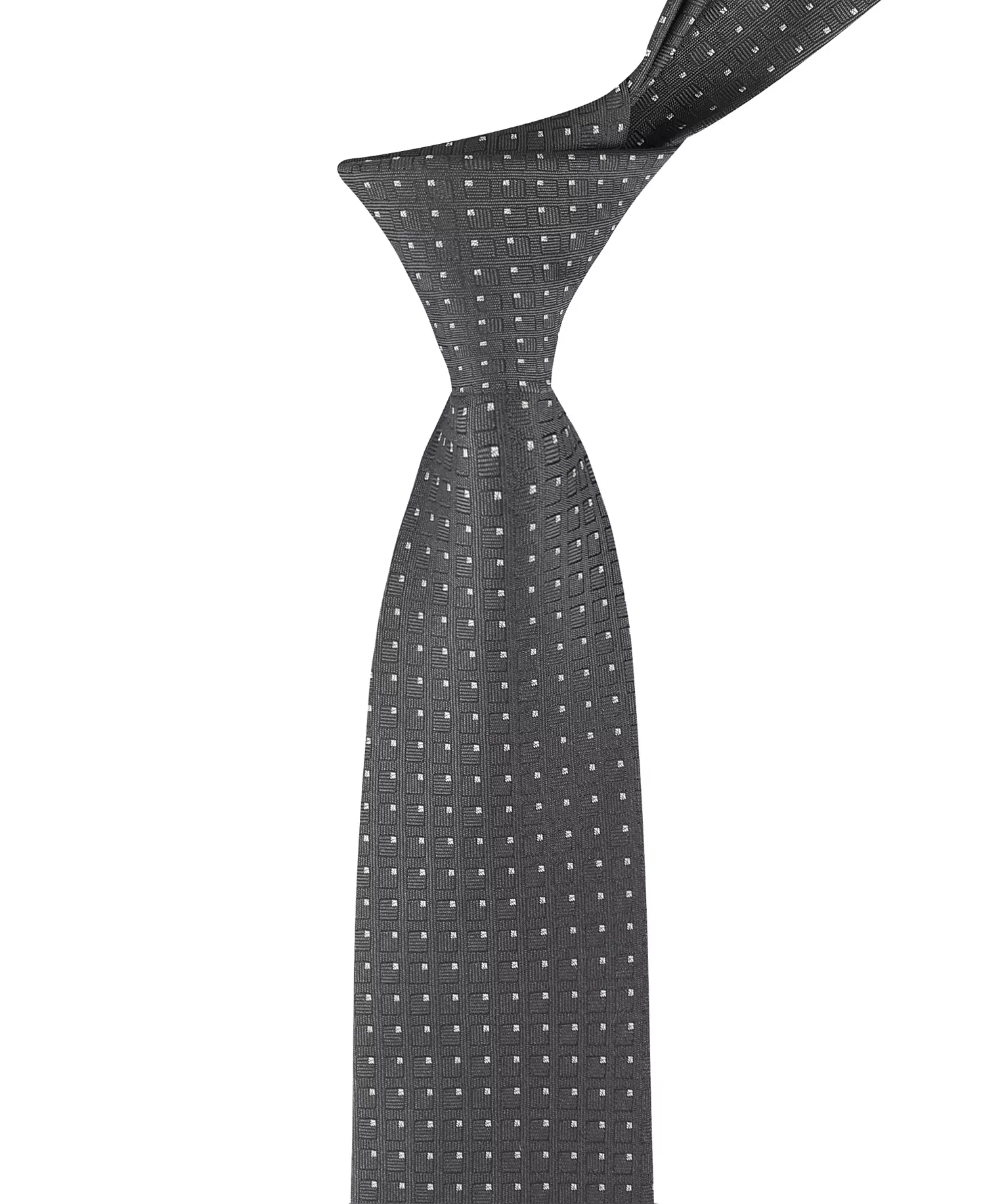 Men's Karter Geometric Tie - Charcoal - ONE SIZE