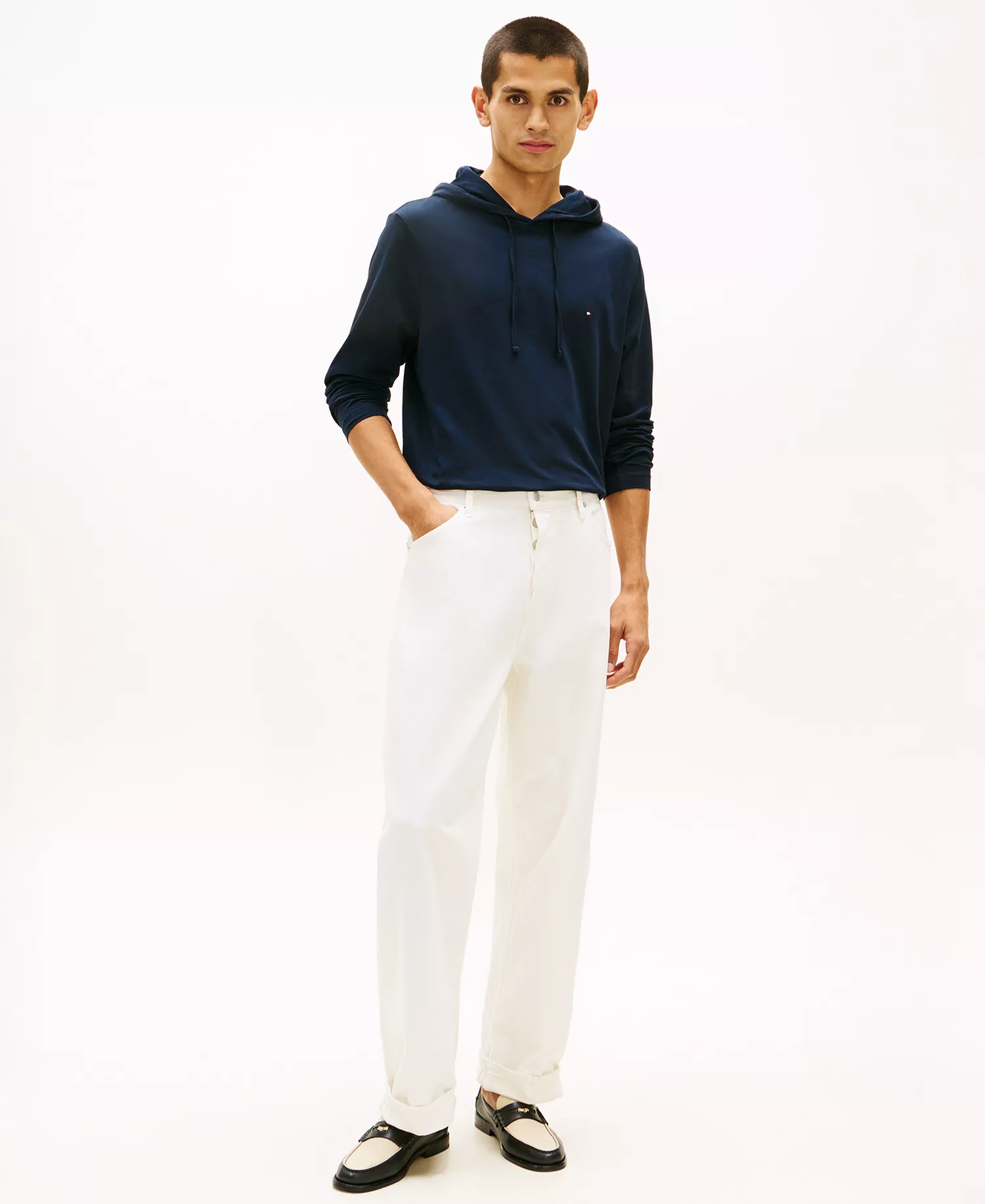 Men's Regular Hooded Long-Sleeve T-Shirt - Desert Sky - L