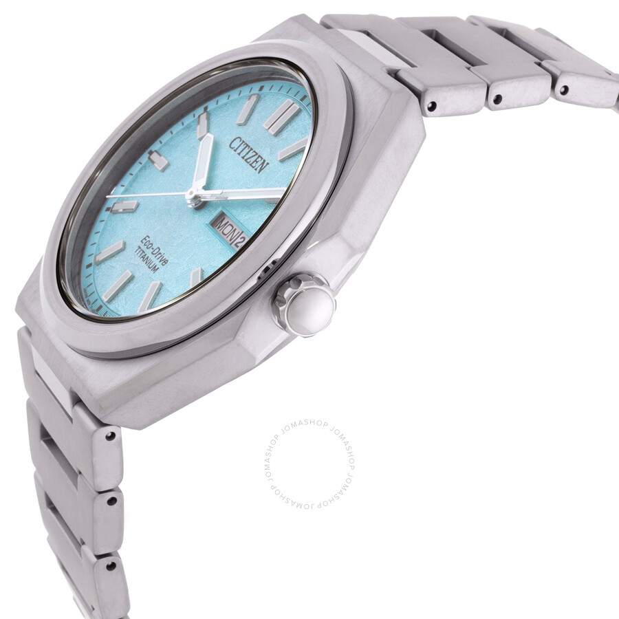 Citizen Zenshin Eco-Drive Turquoise Dial Men's Watch