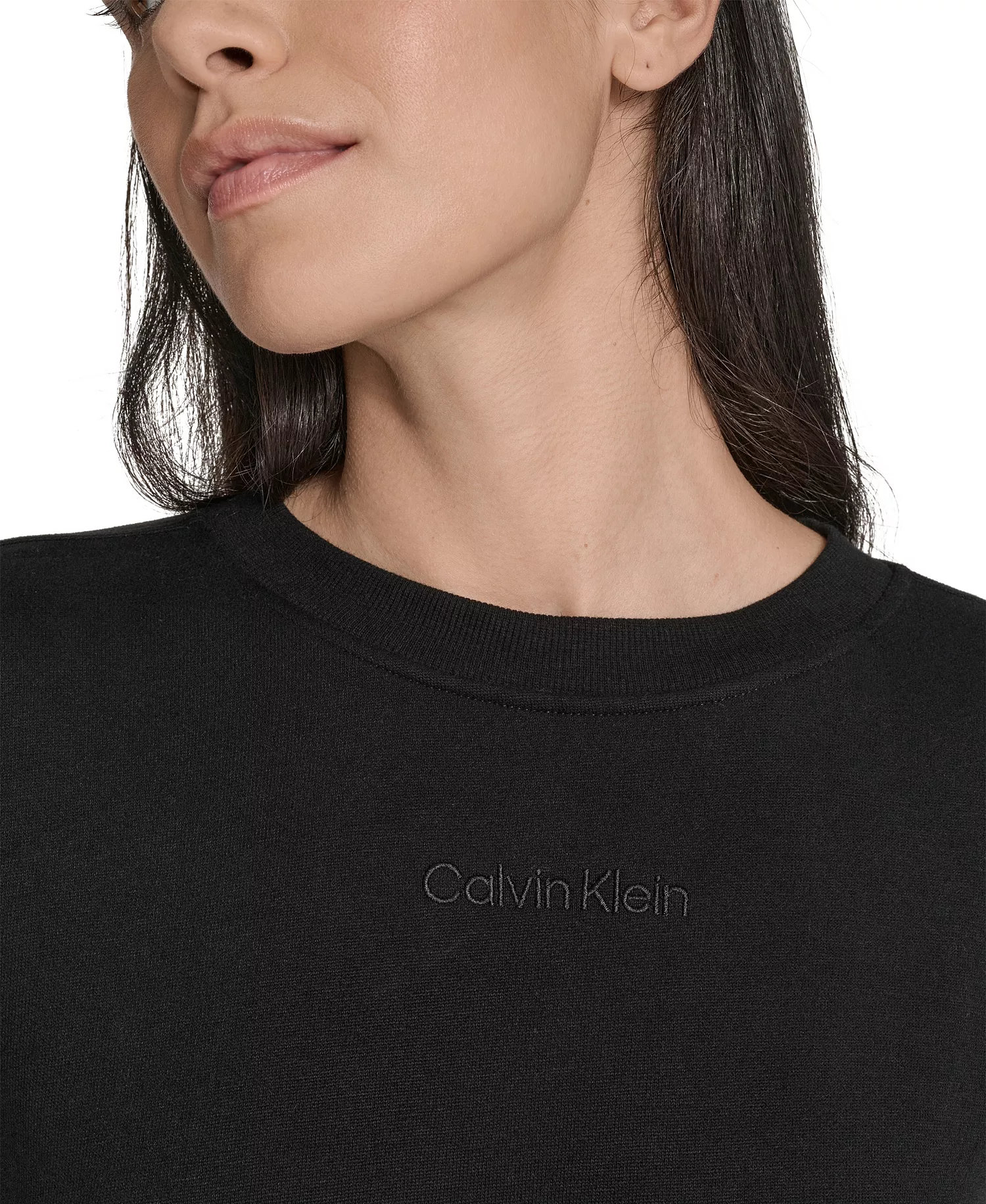 Women's Performance Crew Neck Oversized Sweatshirt - Black - S