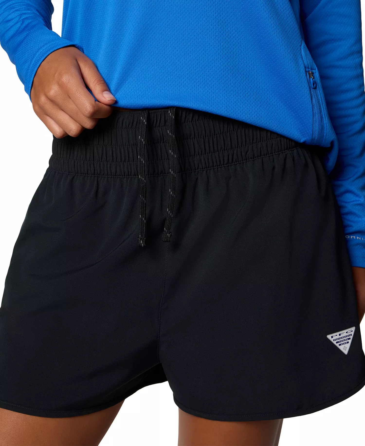 Women's Windy Bay Elastic Waistband Shorts - Black - L