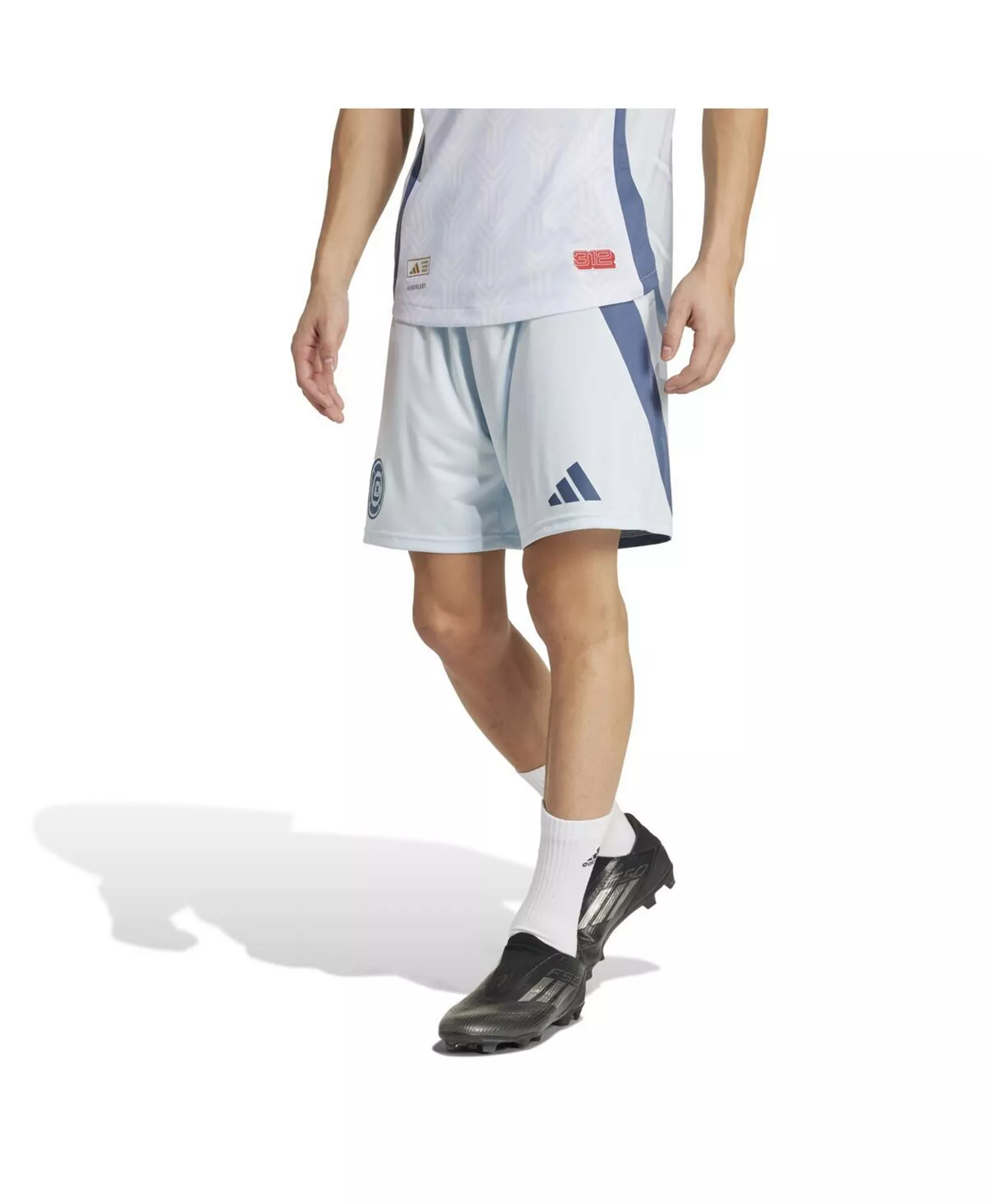 Men's Light Blue Chicago Fire Away 2025 Municipal Device Kit Authentic Shorts - Light Blue - L
