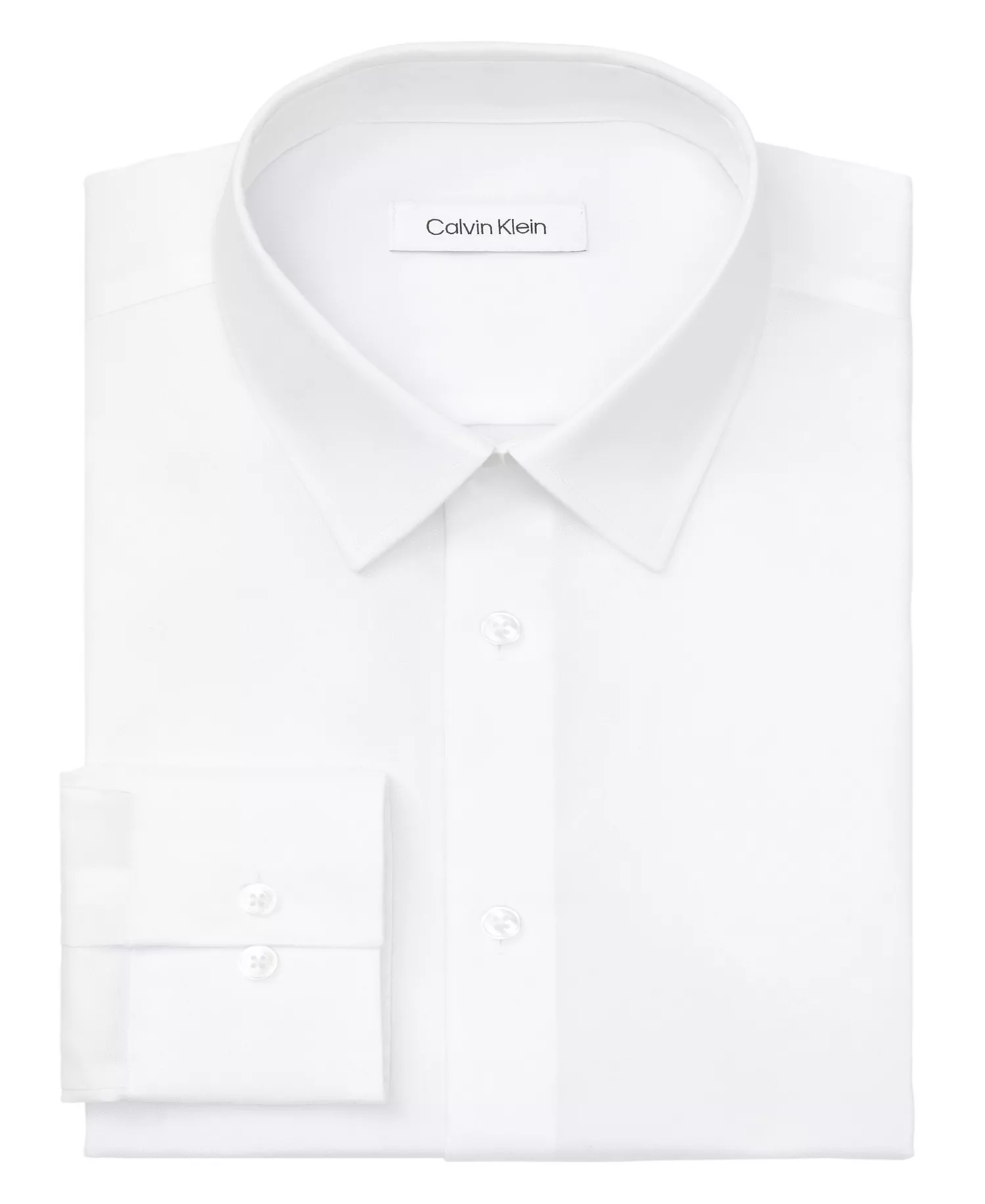 Men's Stretch Regular Fit Dress Shirt - White - 14.5 32/33
