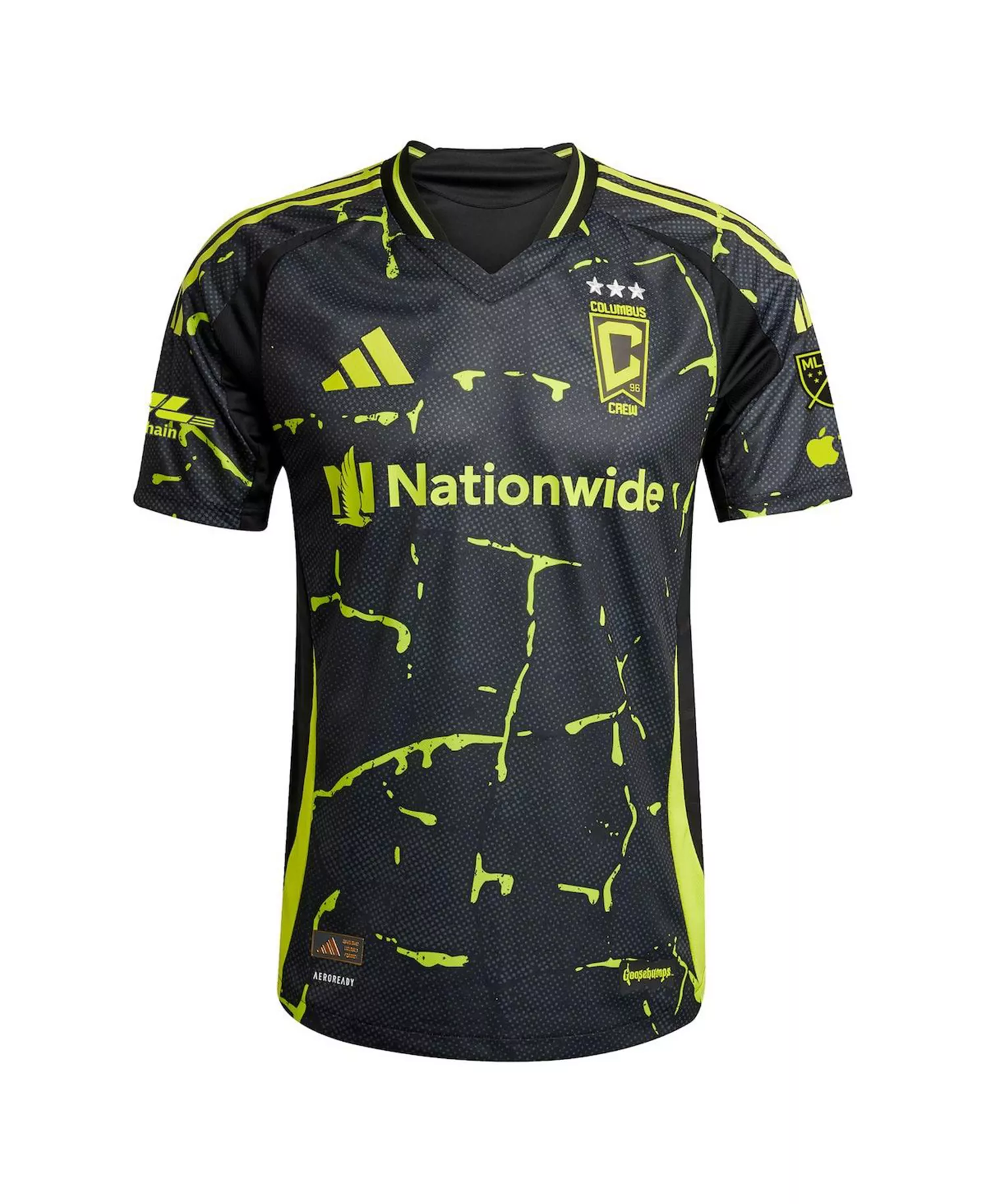 Men's Darlington Nagbe Black Columbus Crew 2025 The Goosebumps Kit Authentic Player Jersey - Black - 2XL