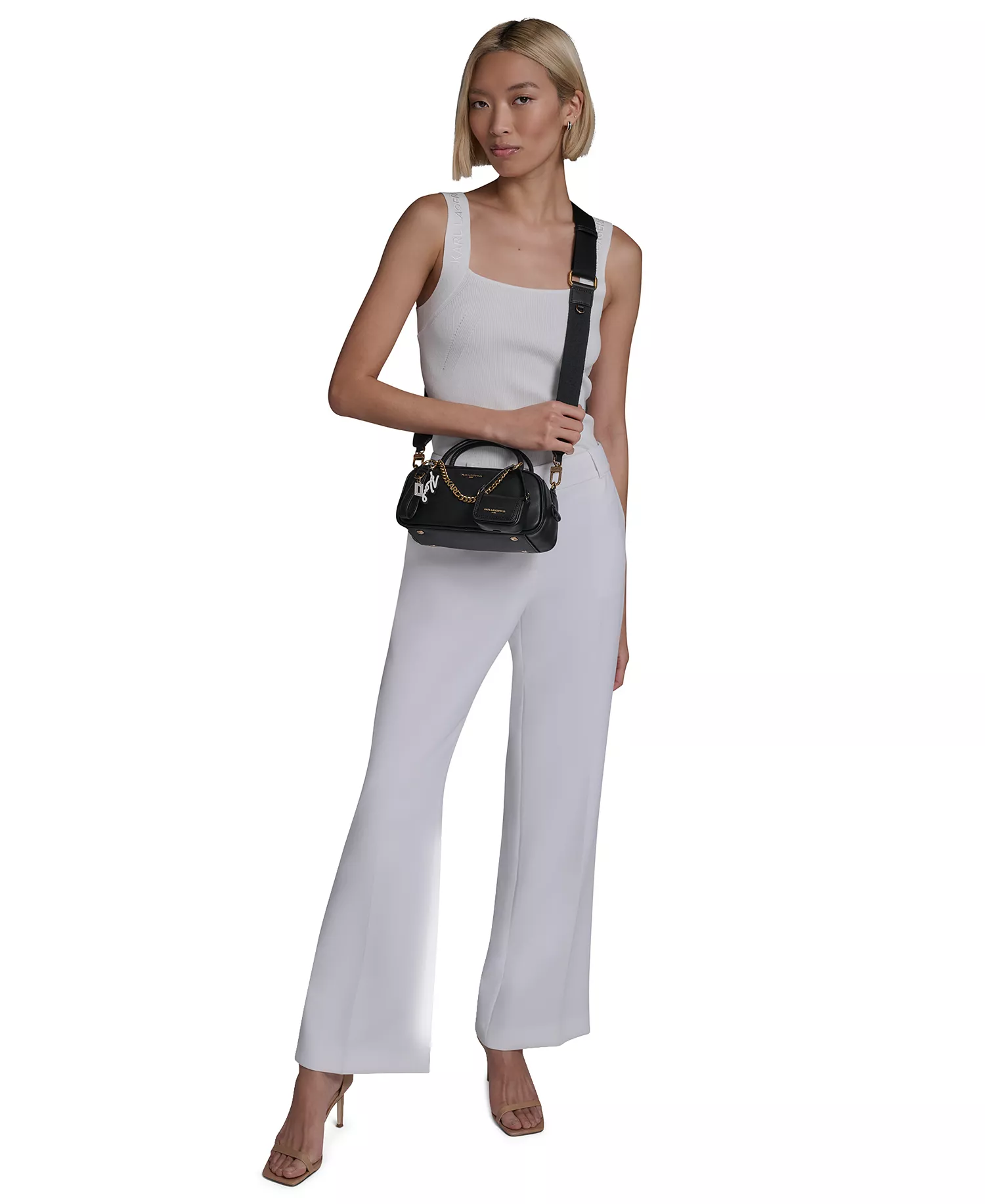 Zaylia Small Crossbody Bag - Black/Gold - No Size