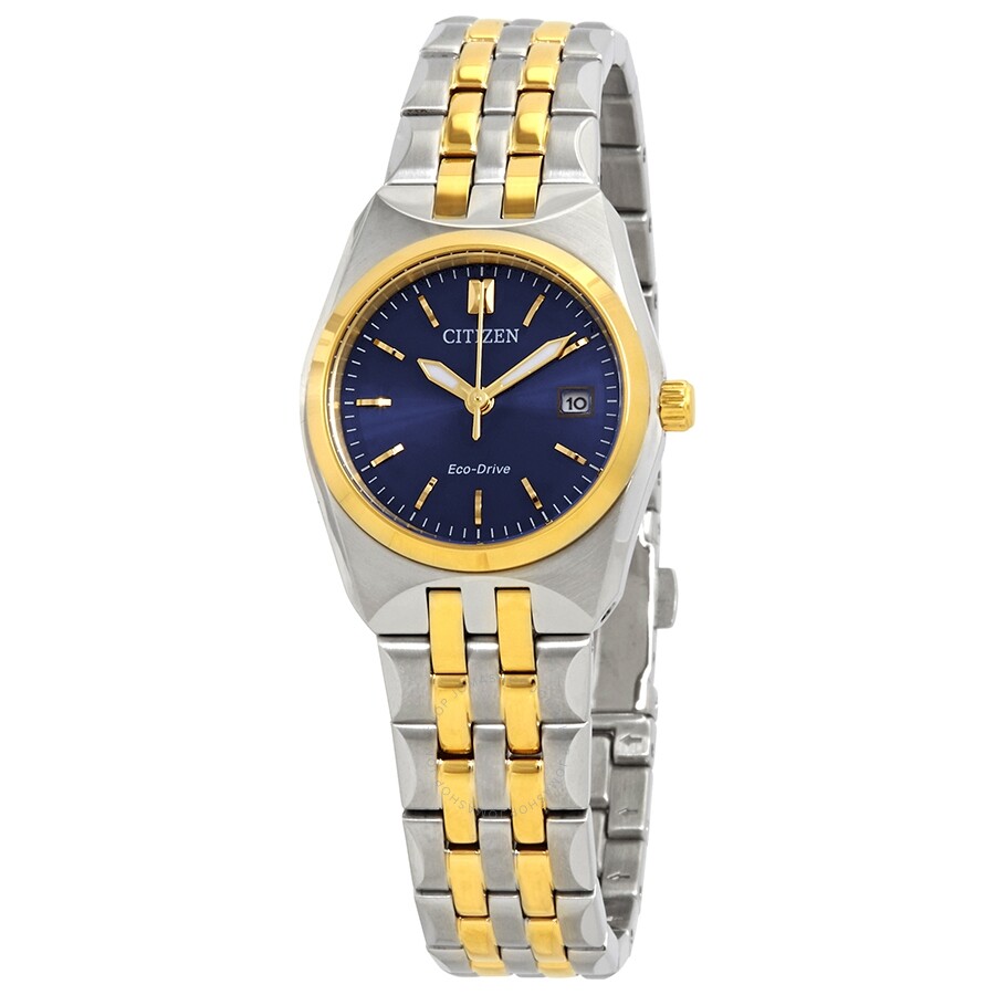 Citizen Corso Eco-Drive Blue Dial Two-tone Ladies Watch