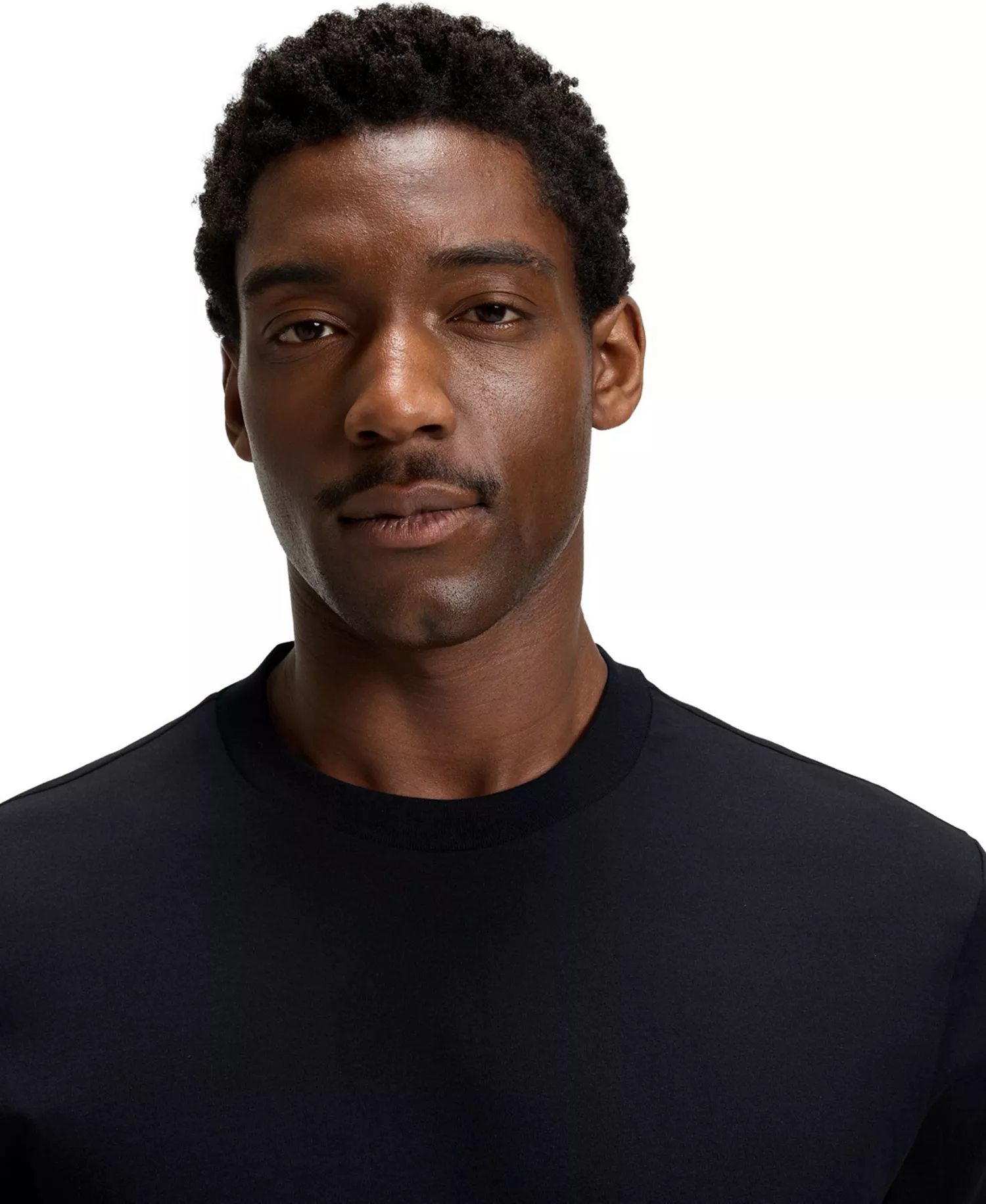 Men's Regular-Fit Cotton-Jersey T-Shirt - Black - 2XL