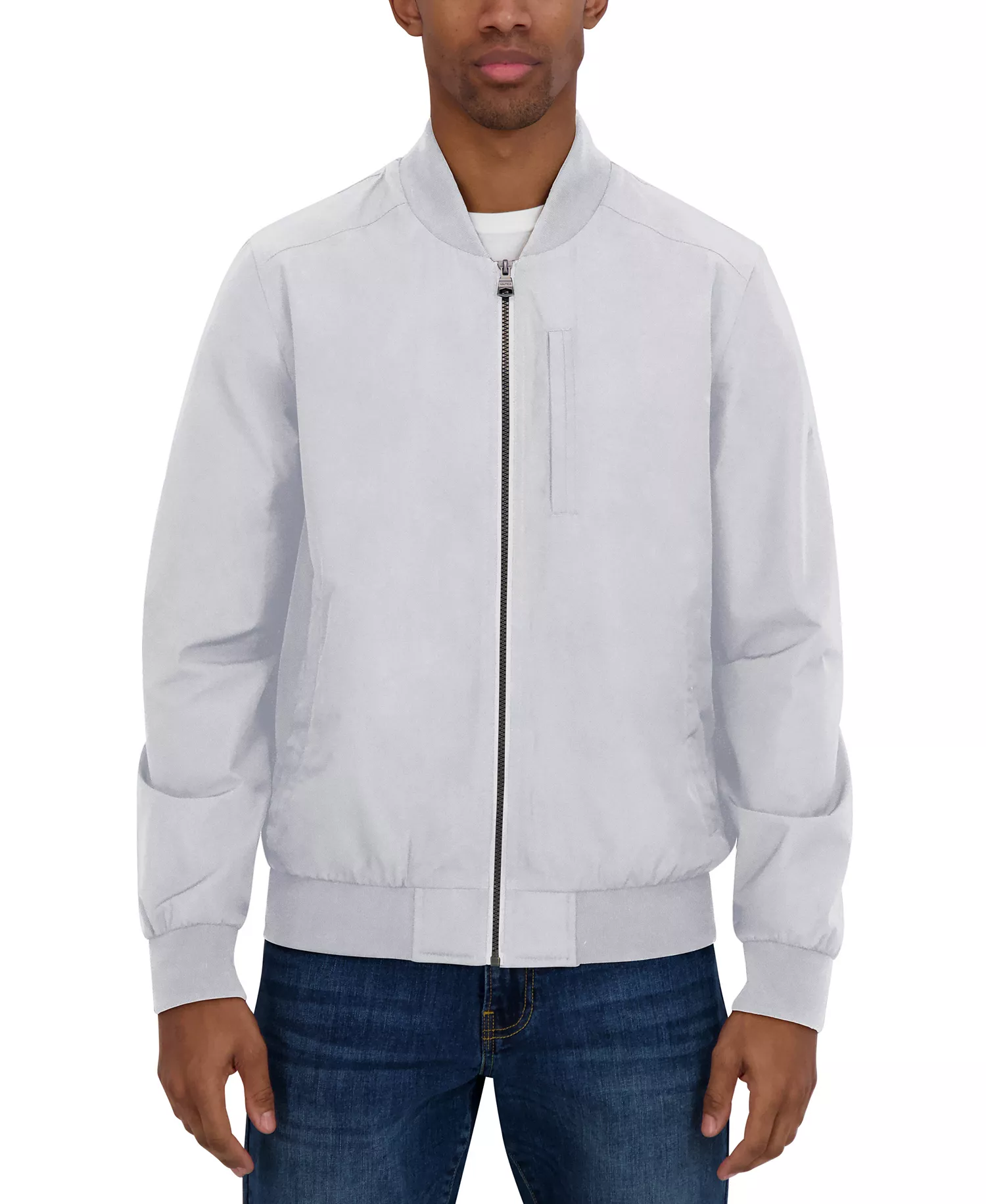 Men's Bomber Flight Jacket - Cloud Grey - 2XL
