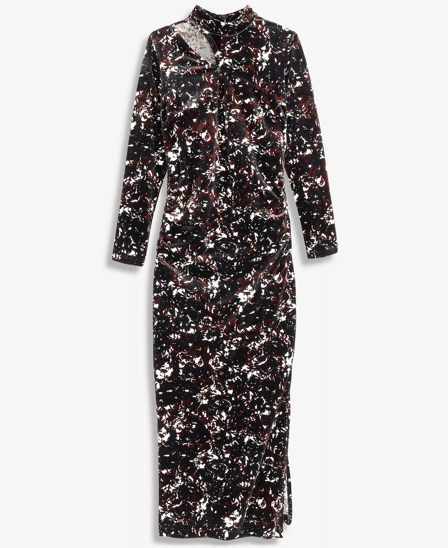 Women's Velvet Shoulder Cutout Midi Dress, Macy's Exclusive - Vera Garden - XL