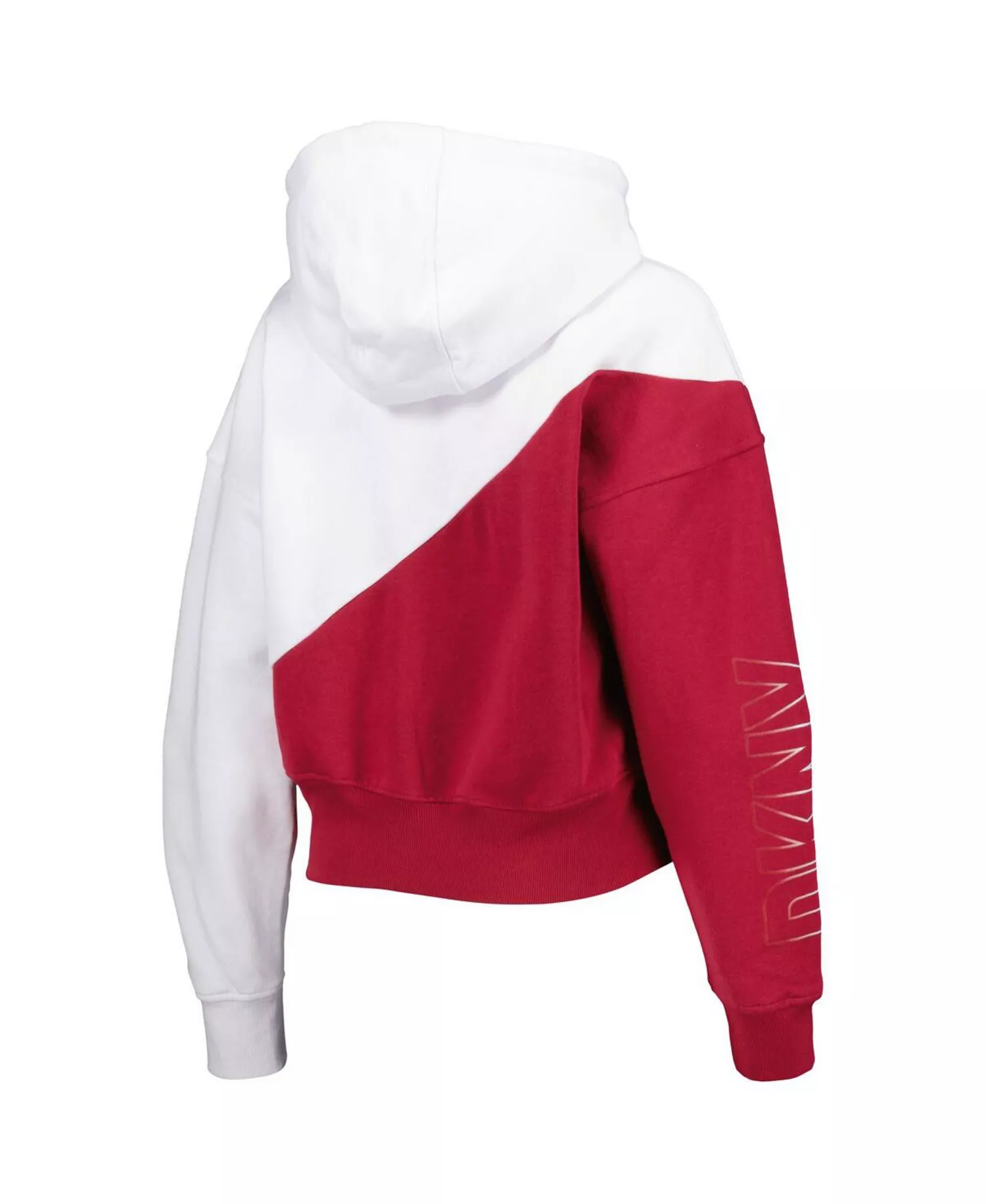 Women's White, Cardinal Arizona Cardinals Bobbi Color Blocked Pullover Hoodie - White, Cardinal - 2XL
