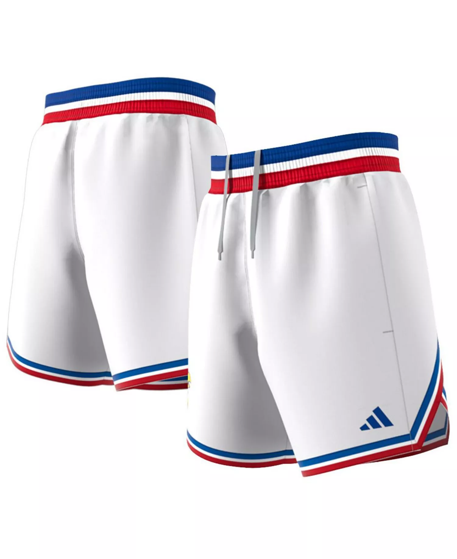 Men's White Kansas Jayhawks Swingman Replica Basketball Shorts - White - L