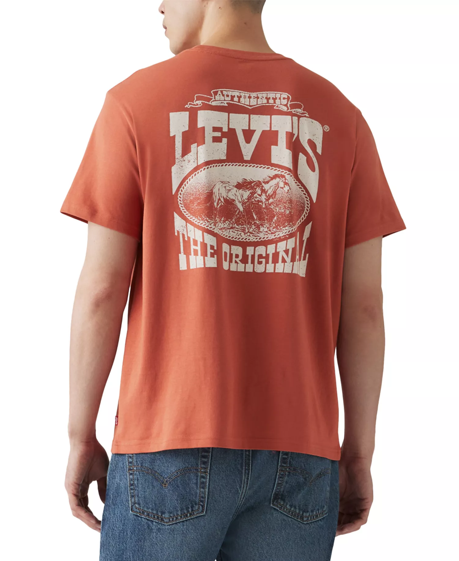 Men's Relaxed-Fit Short-Sleeve Graphic Crewneck T-Shirt - American Red - 2XL
