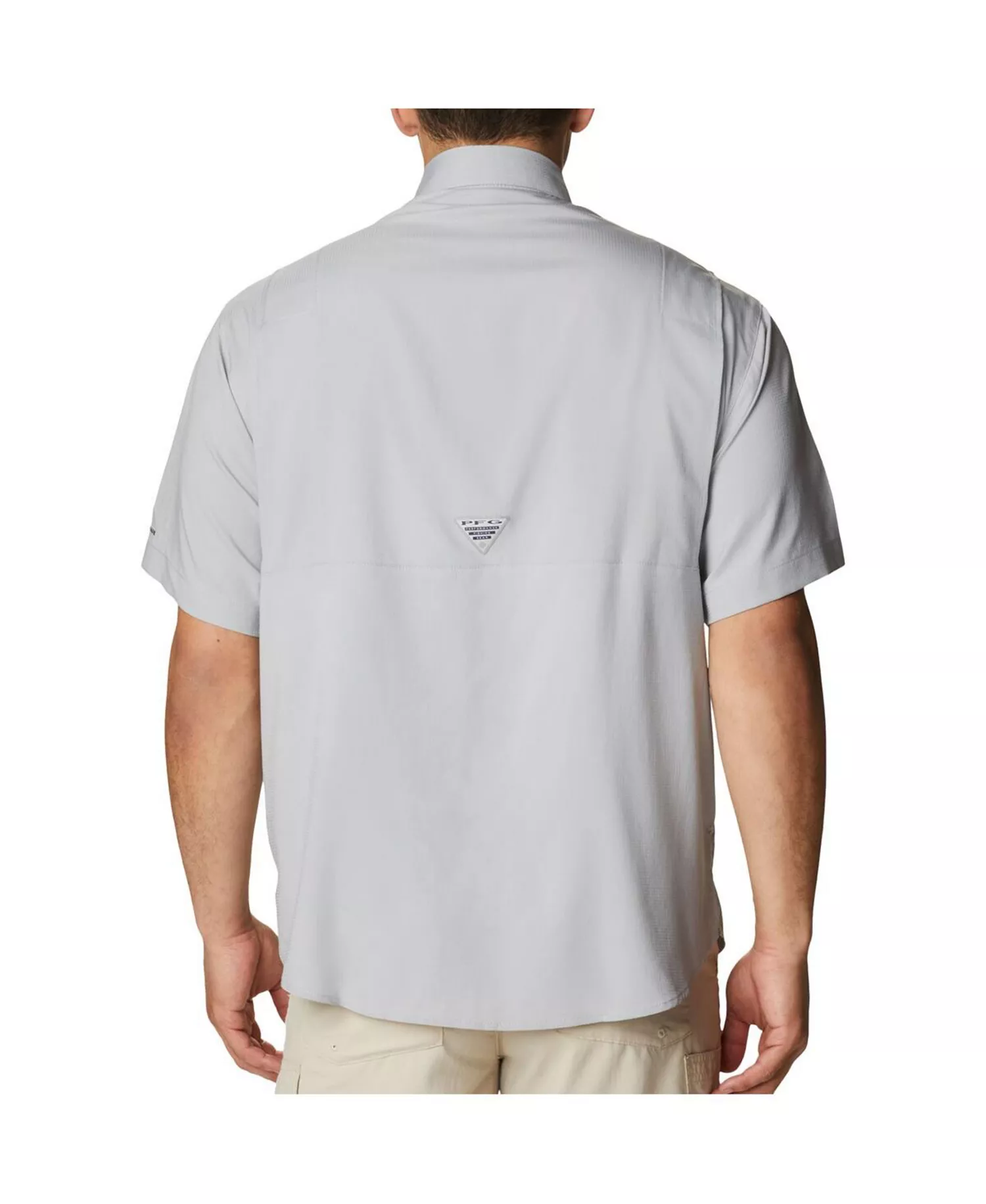 Men's Gray Georgia Bulldogs Big Tall Collegiate Tamiami Omni-Shade Full-Button Shirt - Gray - 4X