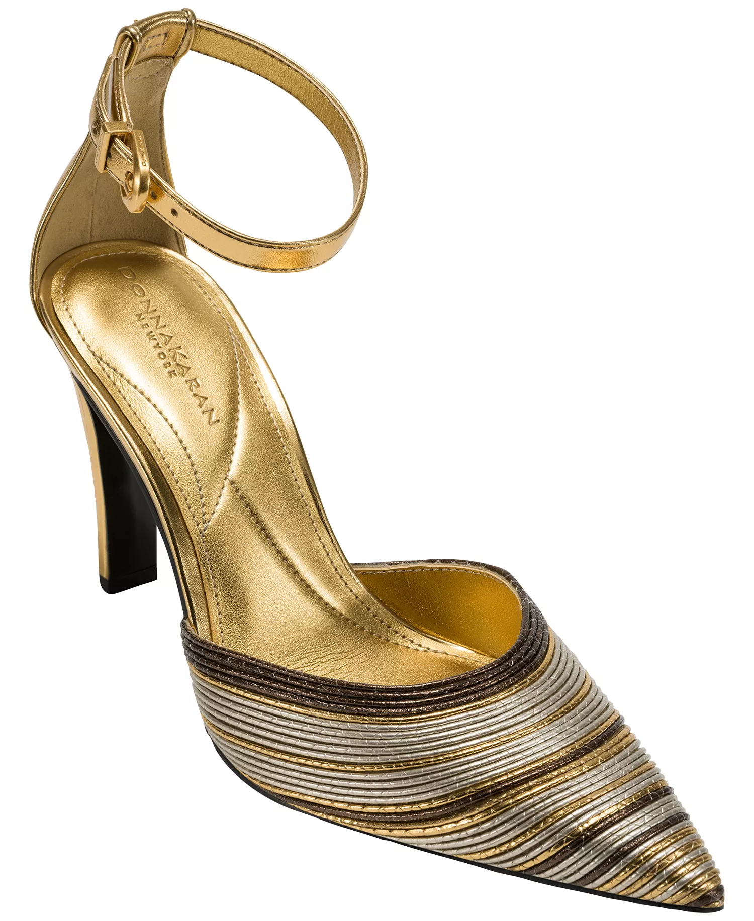 Women's Patricia Ankle Strap Pumps - Gold/Dark Copper - 11M