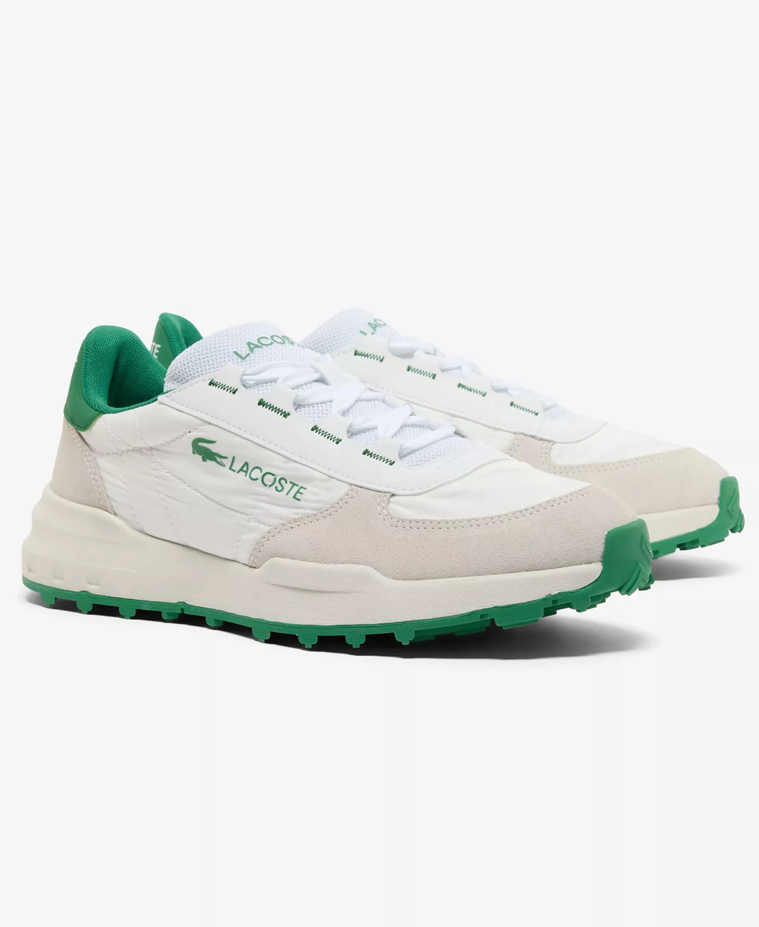 Men's Elite Active EVO Round Toe Sneakers - Off White/Green - 10