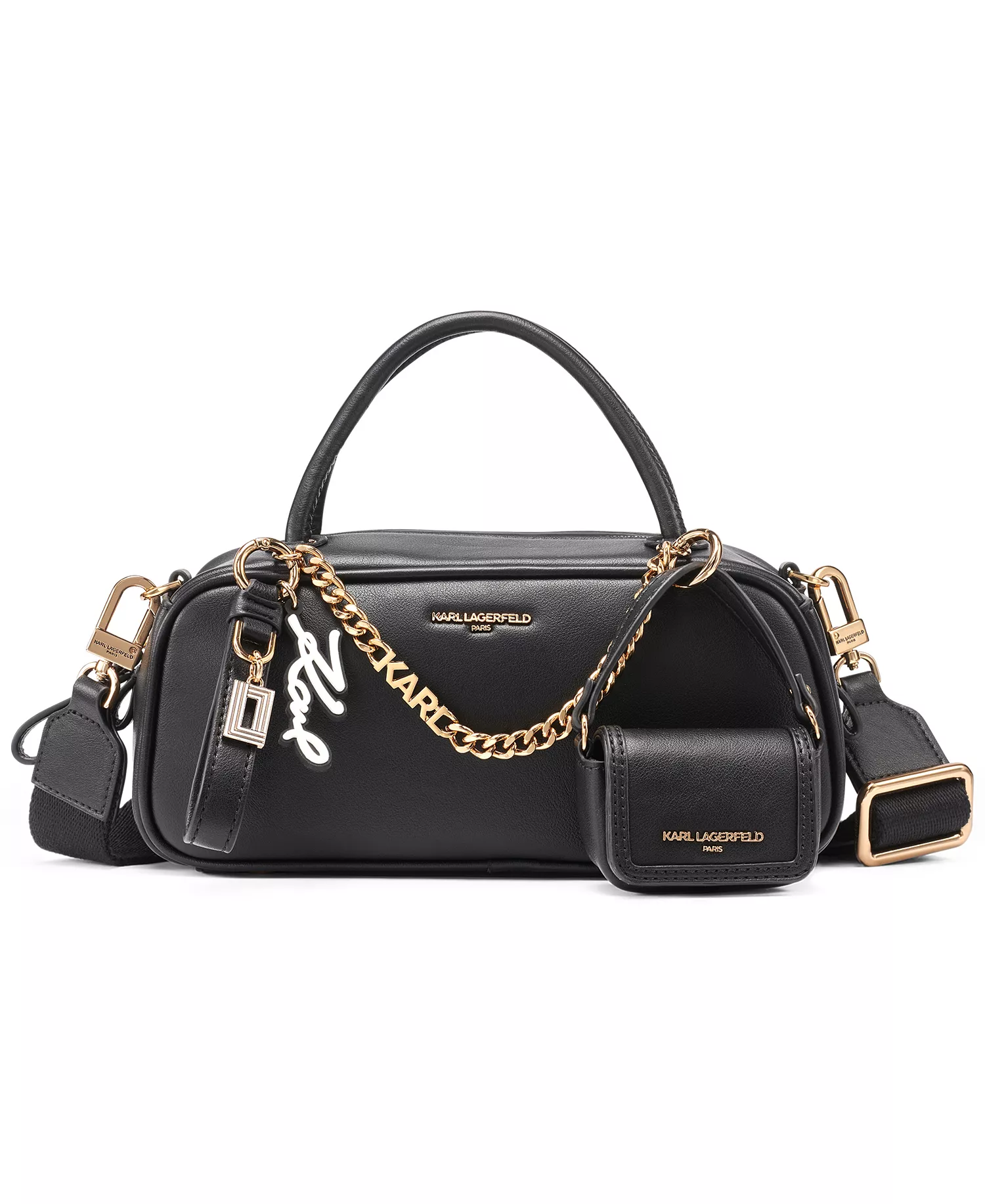 Zaylia Small Crossbody Bag - Black/Gold - No Size