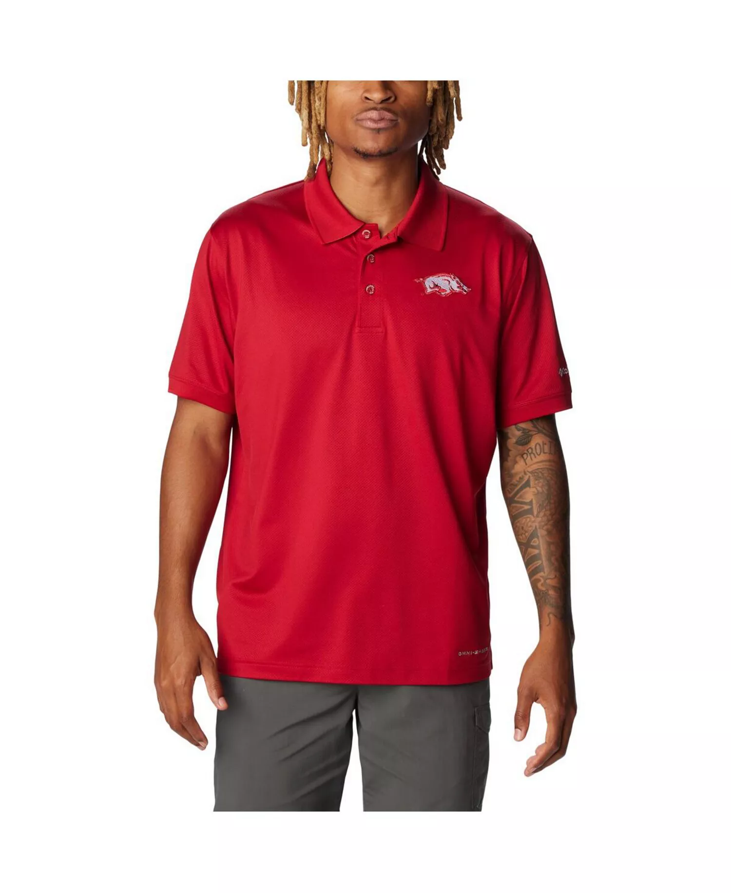 Men's Cardinal Arkansas Razorbacks Tamiami Omni-Wick Polo Shirt - Cardinal - L