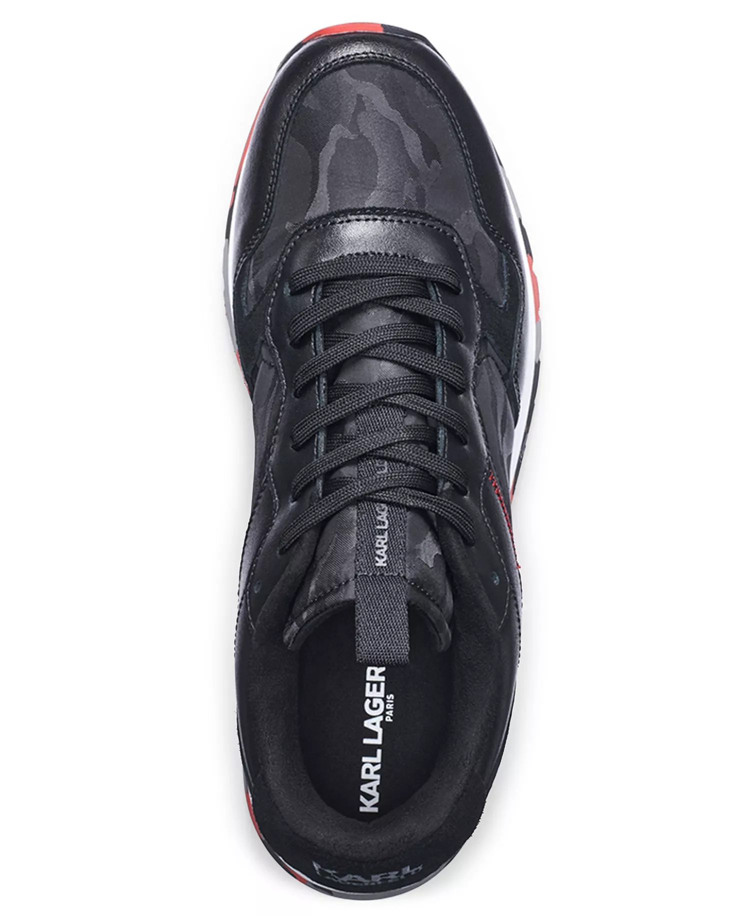 Men’s Camo Runner Sawtooth Sole Sneaker - Black - 10.5M