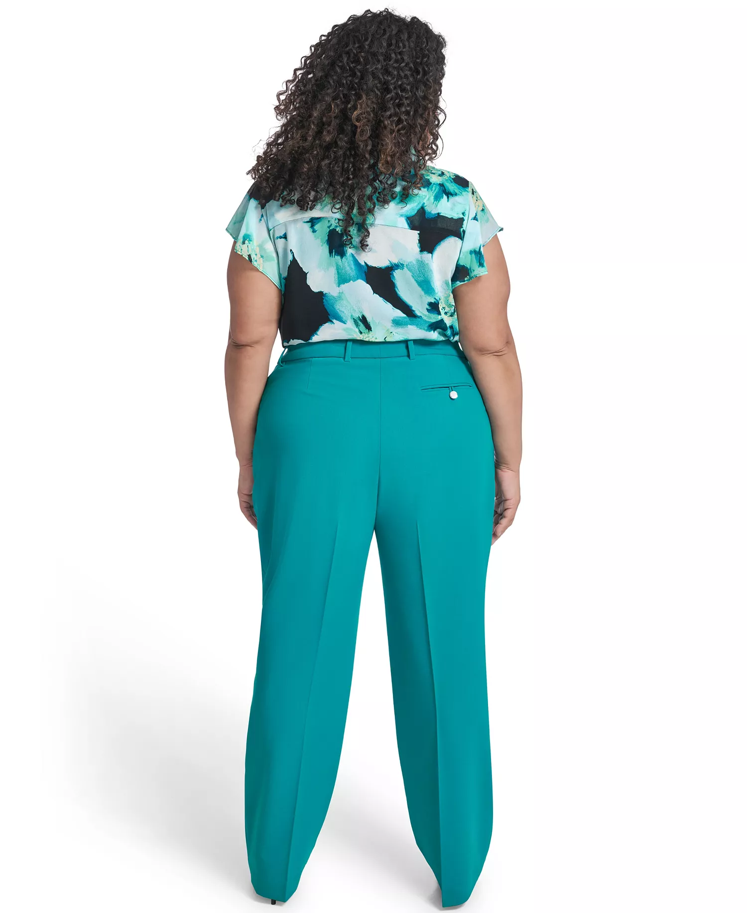 Plus Size Mid-Rise Modern Pant - Petrol - 14W