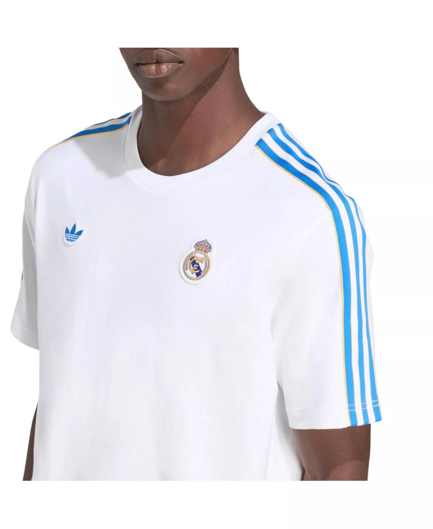 Men's White Real Madrid Terrace Icons T-Shirt - White - 2XL