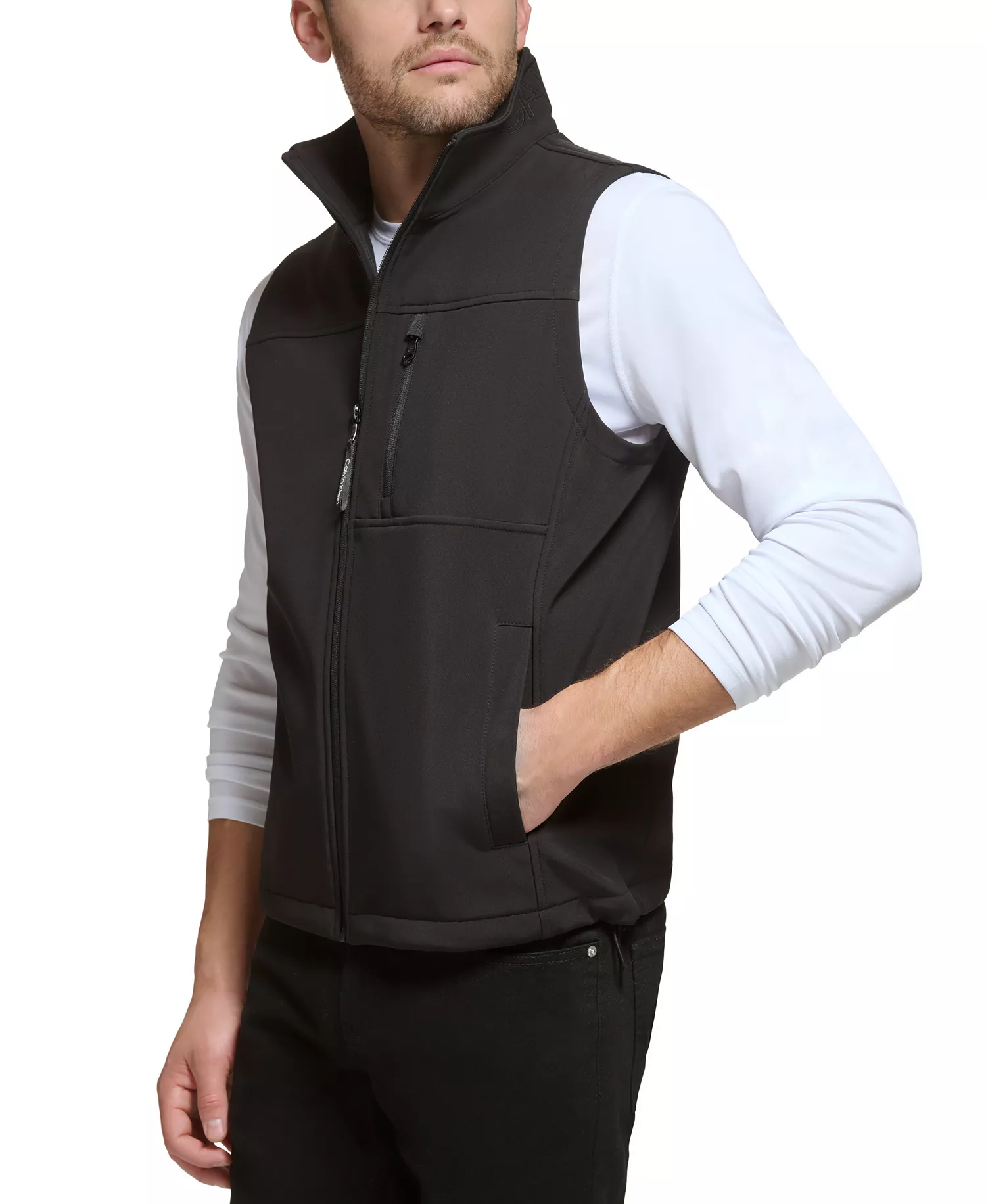 Men's Infinite Stretch Soft Shell Vest - Black - 2XL