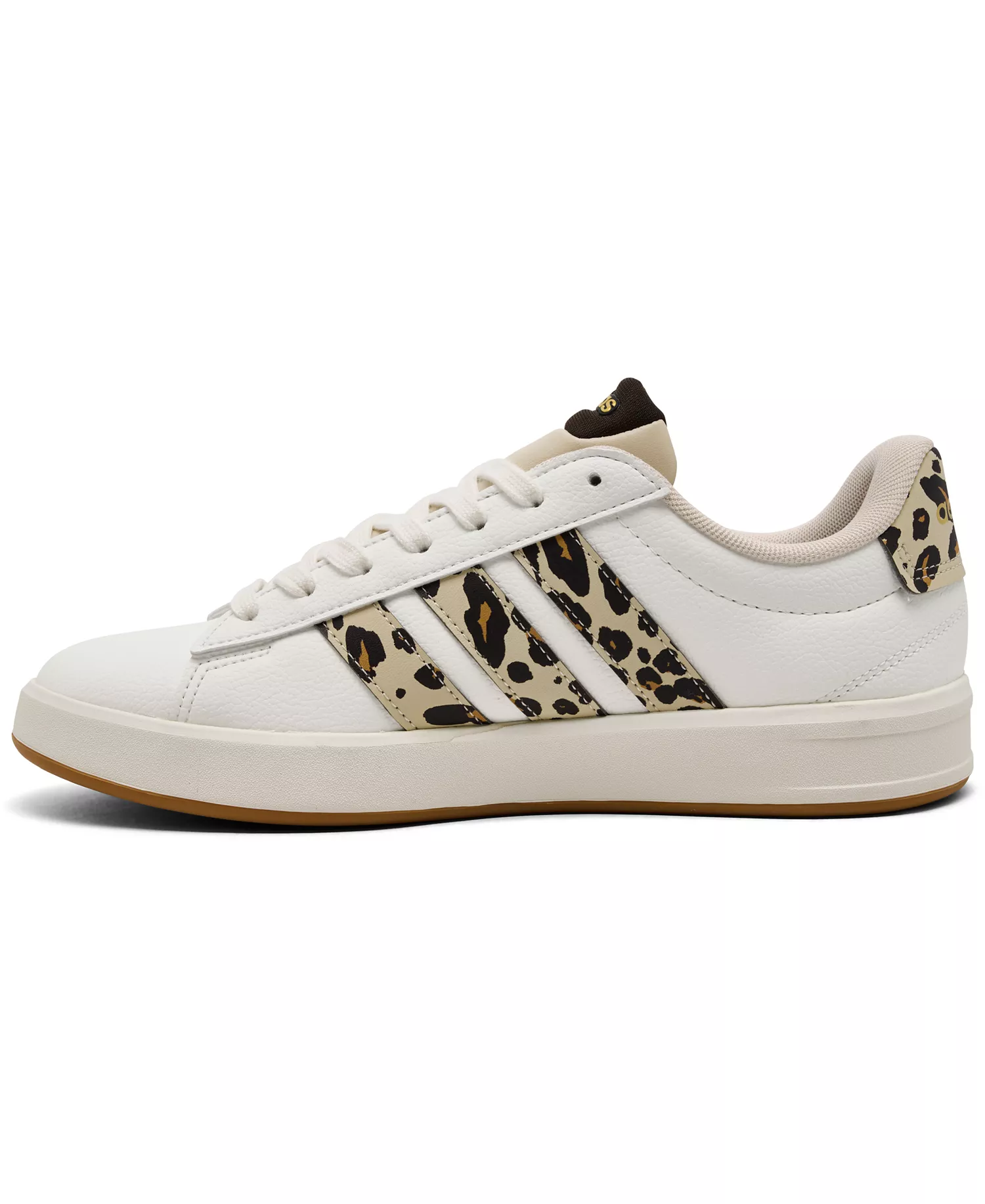 Women's Grand Court 3.0 Casual Sneakers from Finish Line - Linen, Coffee, Gold - 10