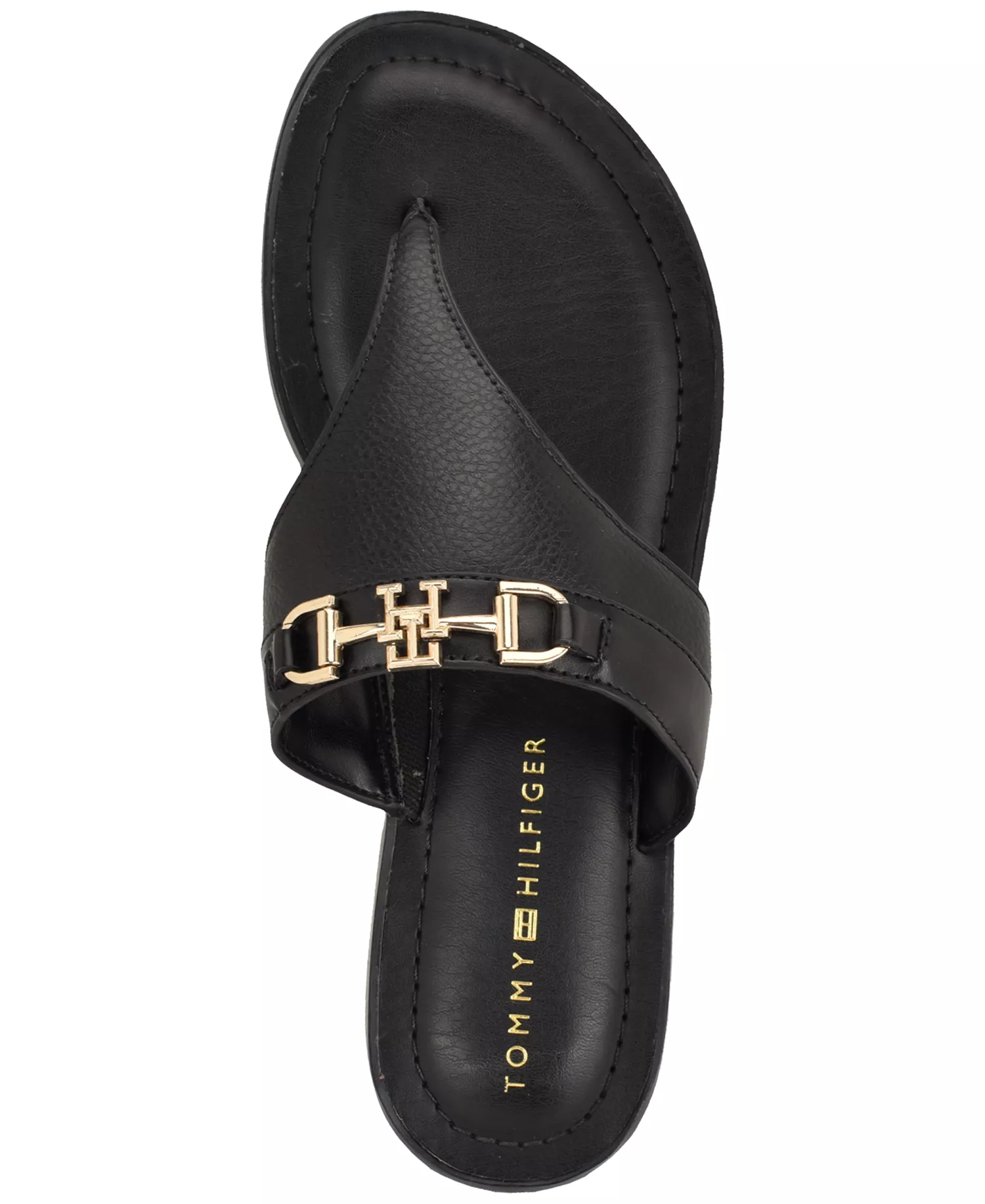 Women's Goldiea Flat Ornamented Sandal - Black - 10M