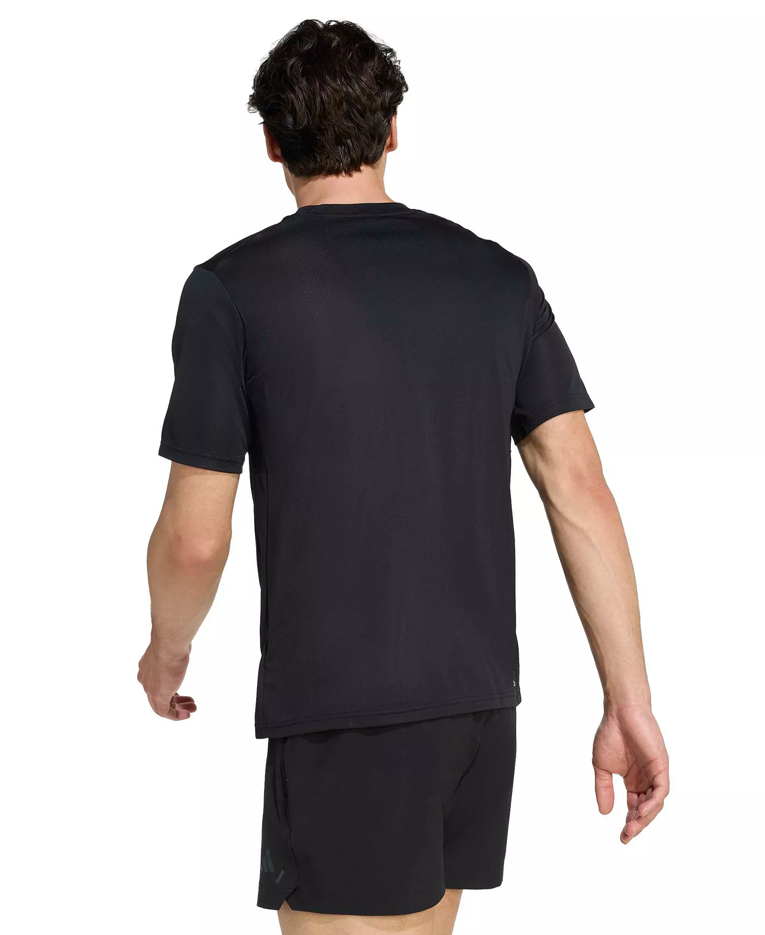 Men's Workout Essential Base Crewneck T-Shirt - Black - 2XL