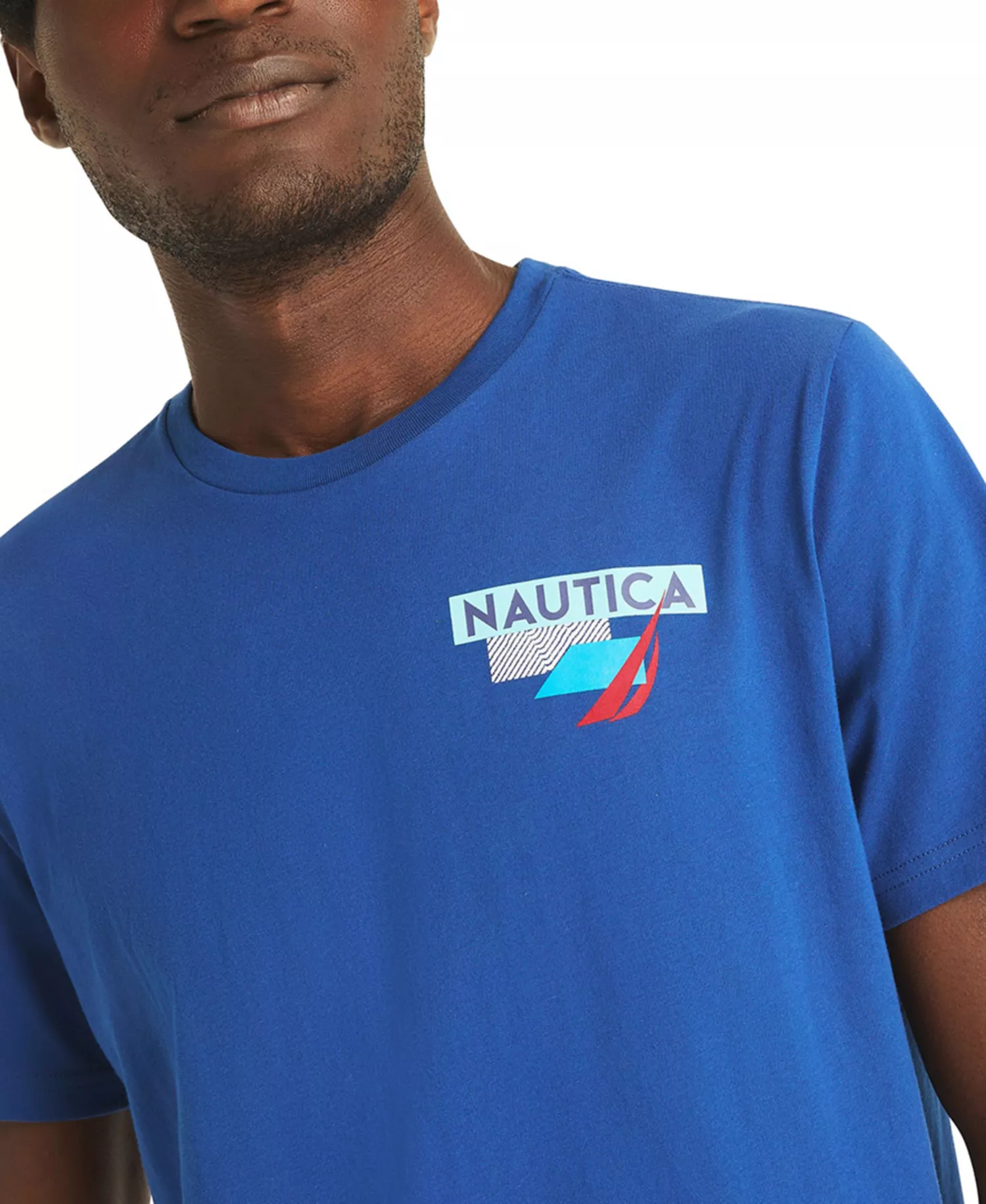 Men's Crewneck Geo Sailing T-Shirt - Limoges - 2XL