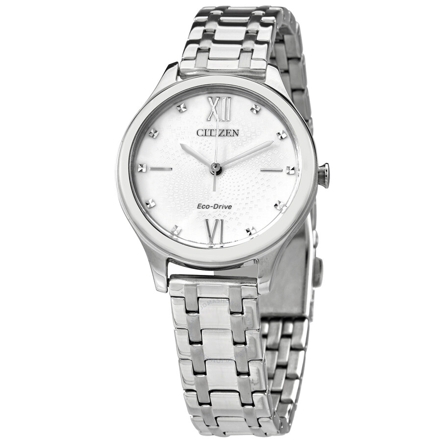 Citizen Eco-drive White Dial Elegant Ladies Watch