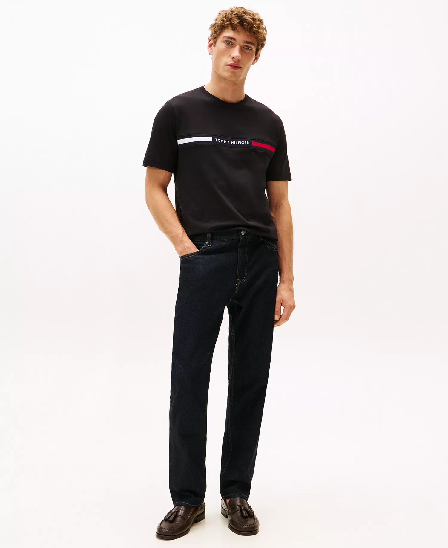 Men's Chest Insert Logo Short-Sleeve T-Shirt - Black - L