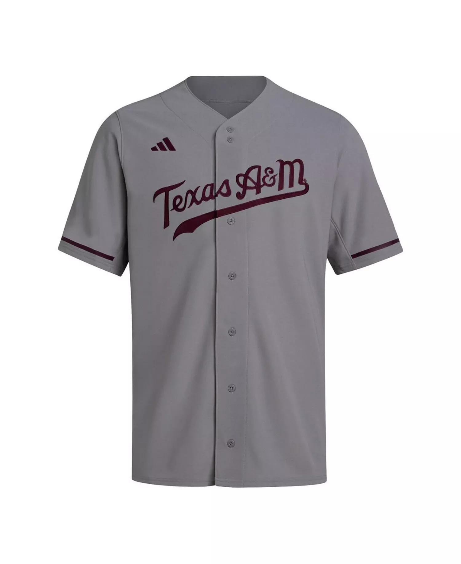 Men's Gray Texas A&M Aggies Replica Baseball Jersey - Gray - 2XL